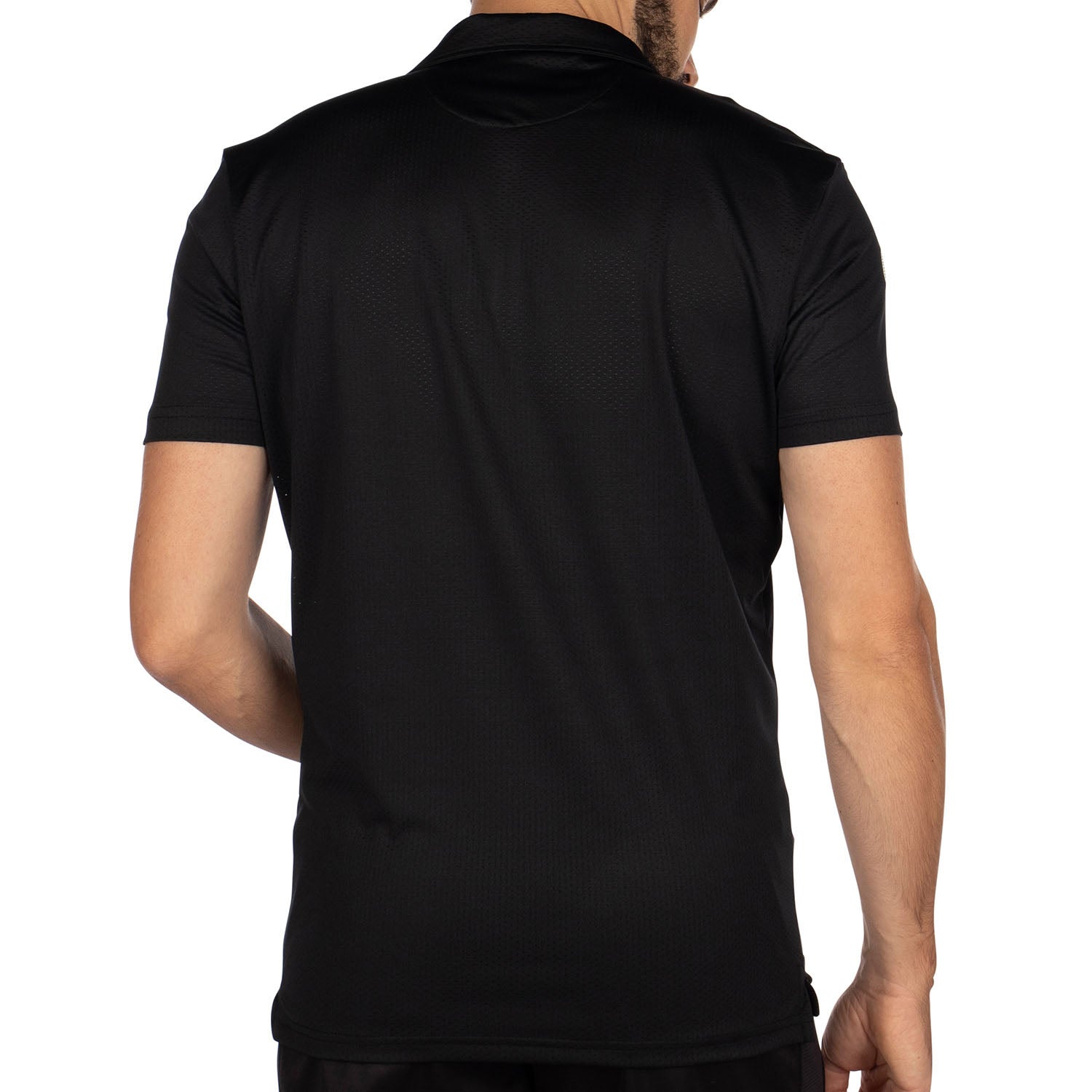 Polo de sport zippé perforé