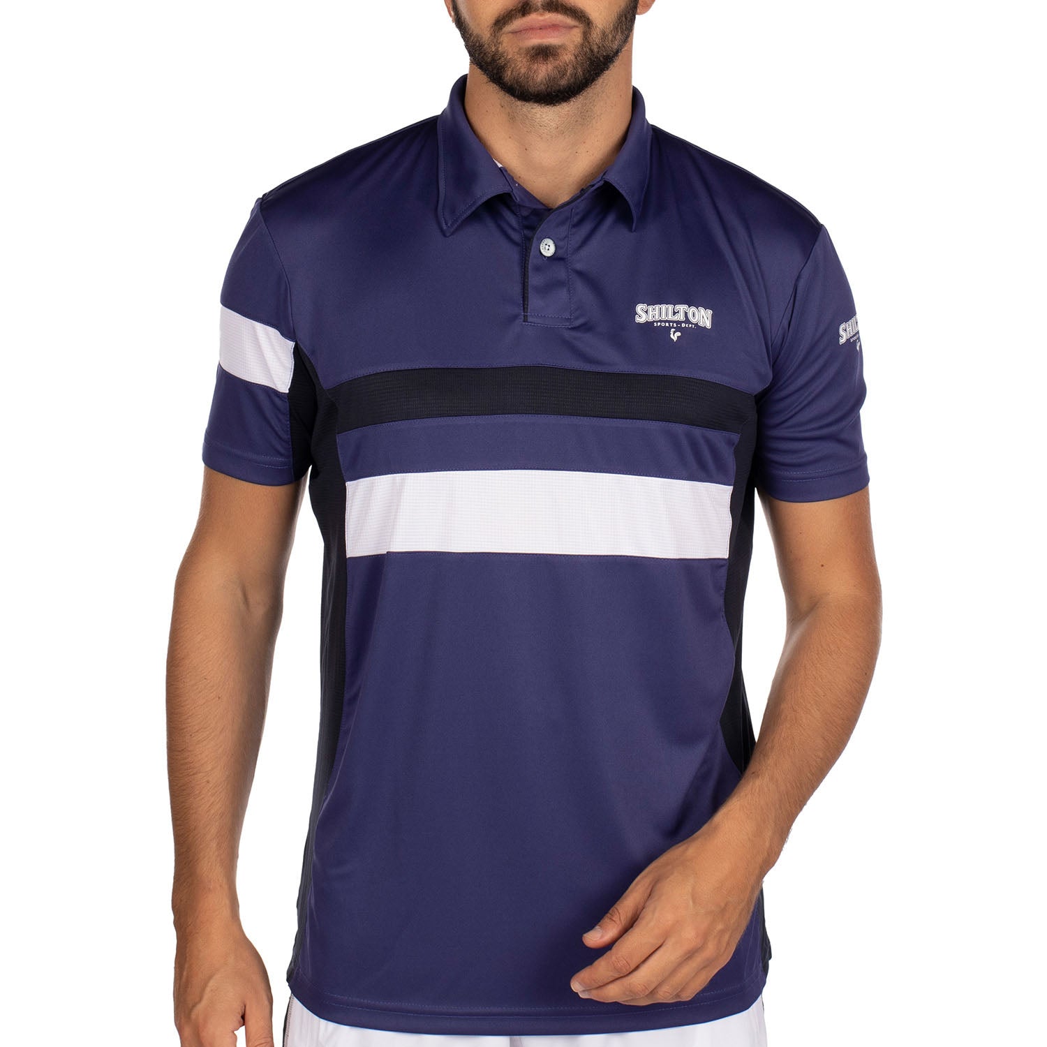 Polo de sport tricolore