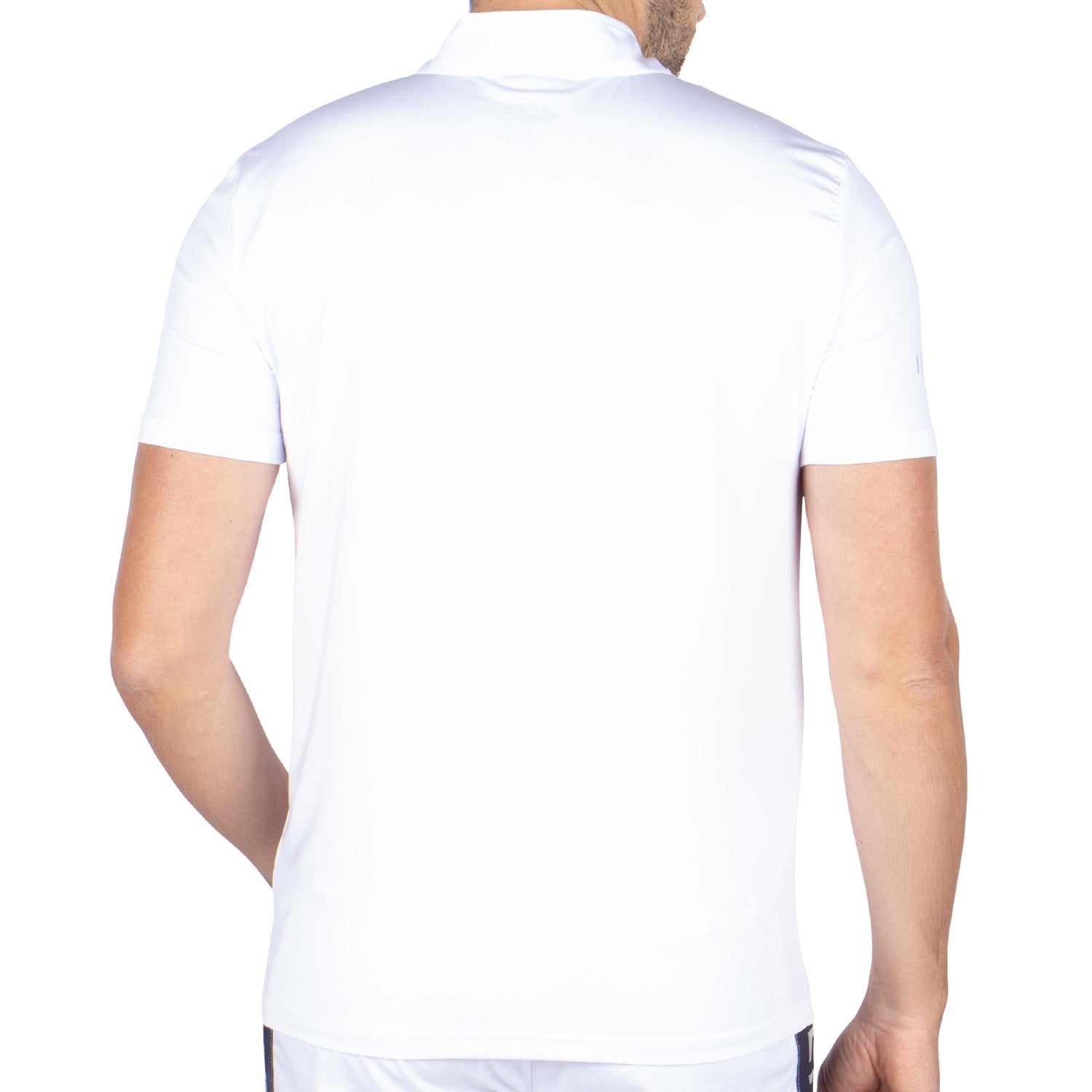 Tshirt Col Cheminee Blanc