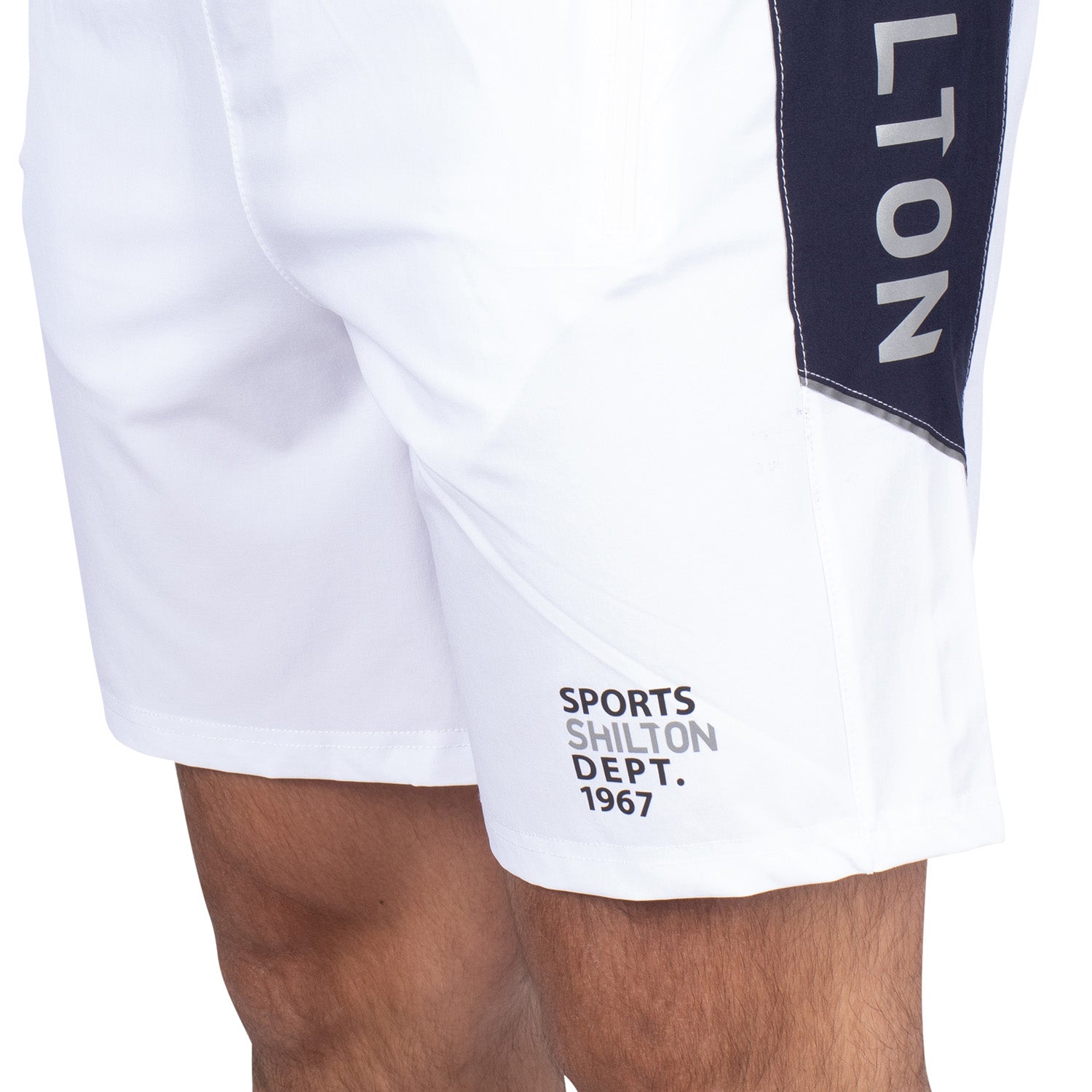 Short De Sport Tech Bicolor Blanc