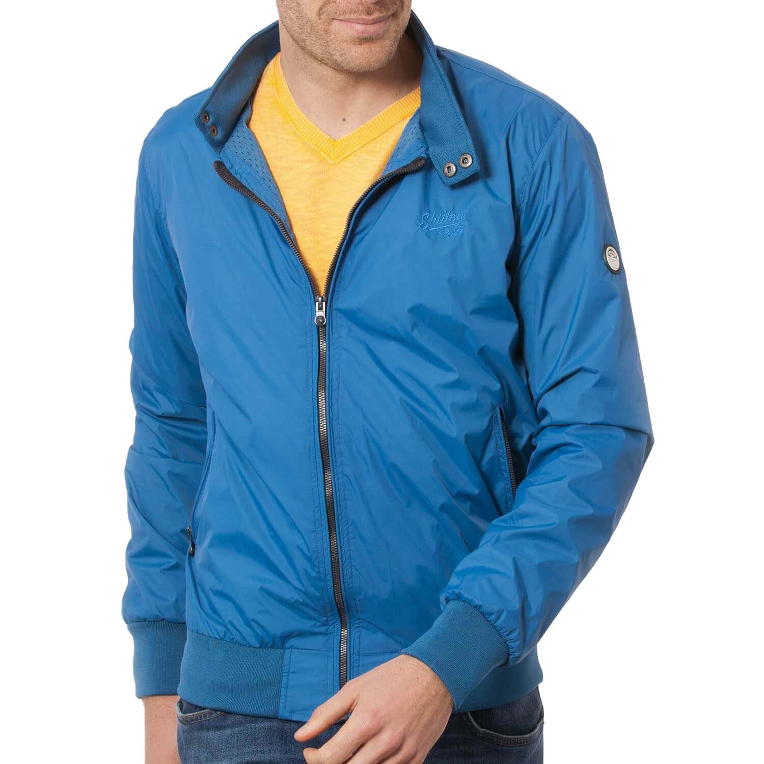 Indigo ecusson windbreaker - Shilton