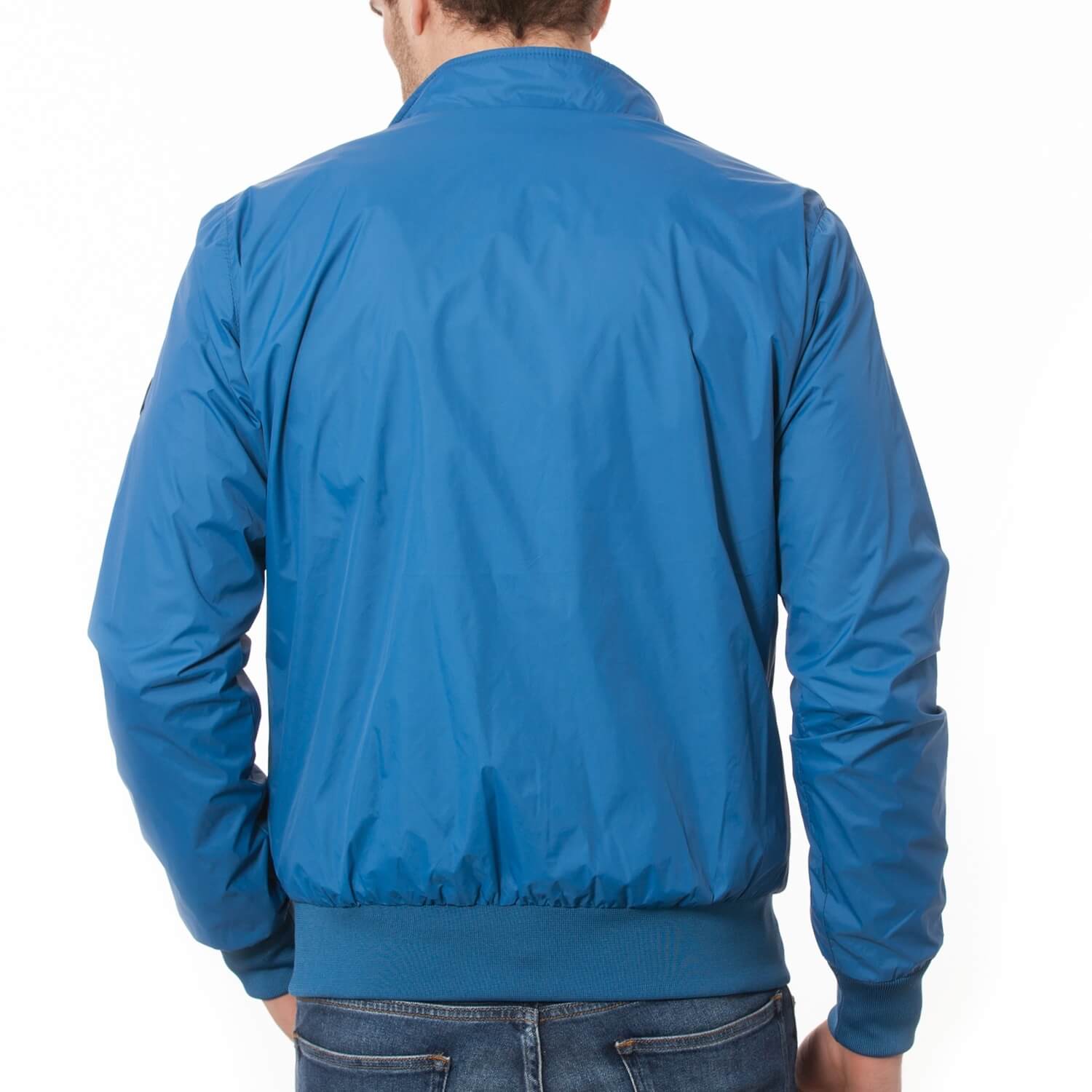 Indigo ecusson windbreaker - back view - Shilton