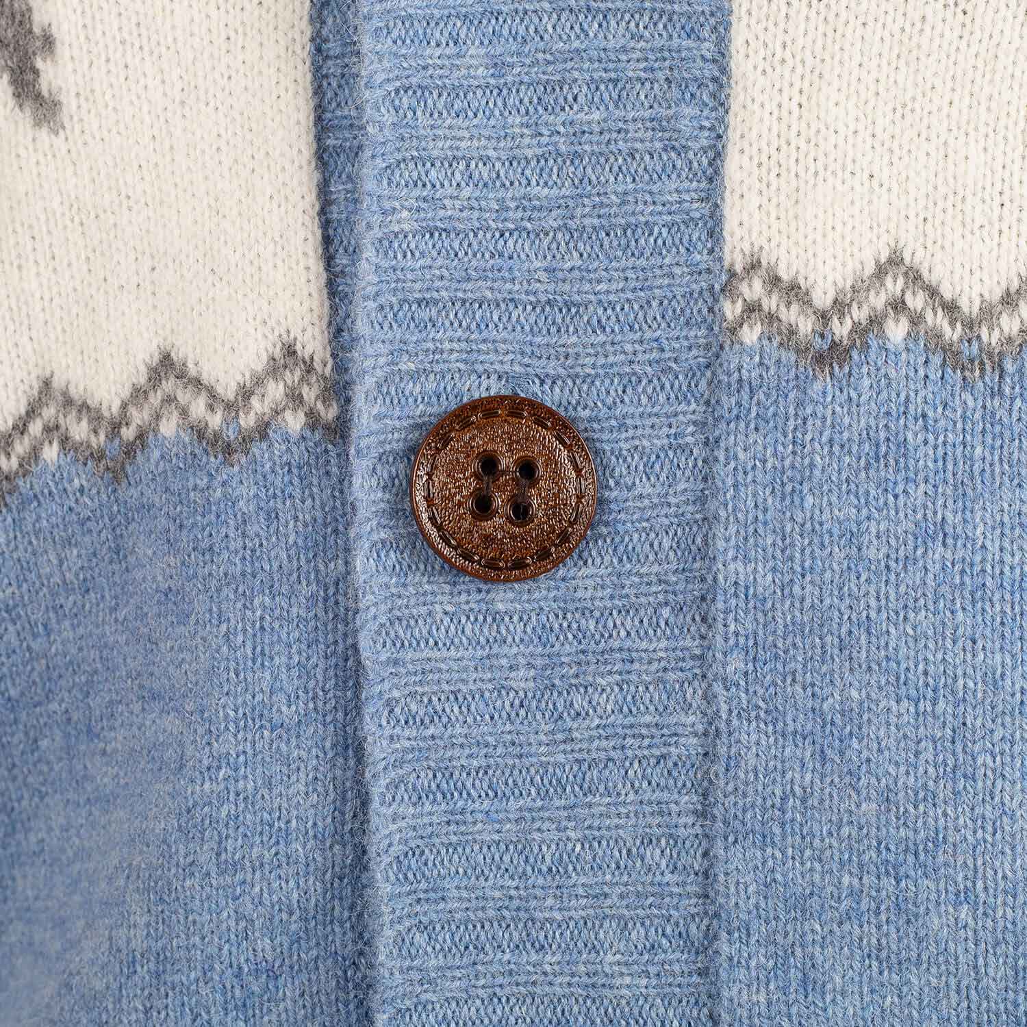 100% wool mountain cardigan