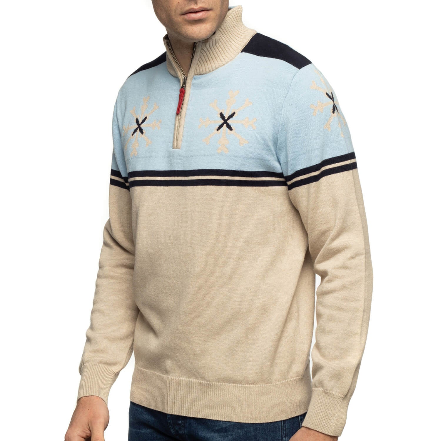 Ecru Snowflake Sweater - Shilton