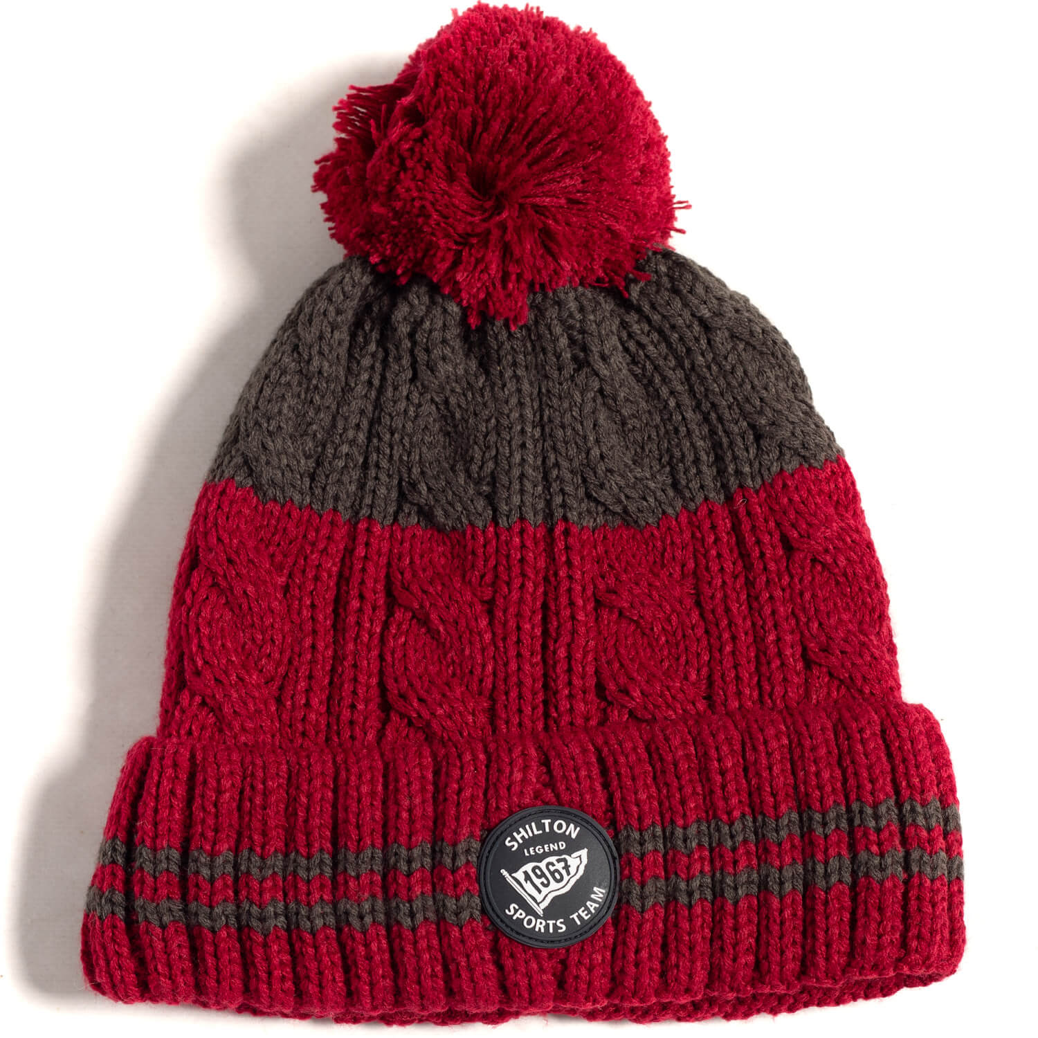 1967 Bordeaux pompom hat - Shilton