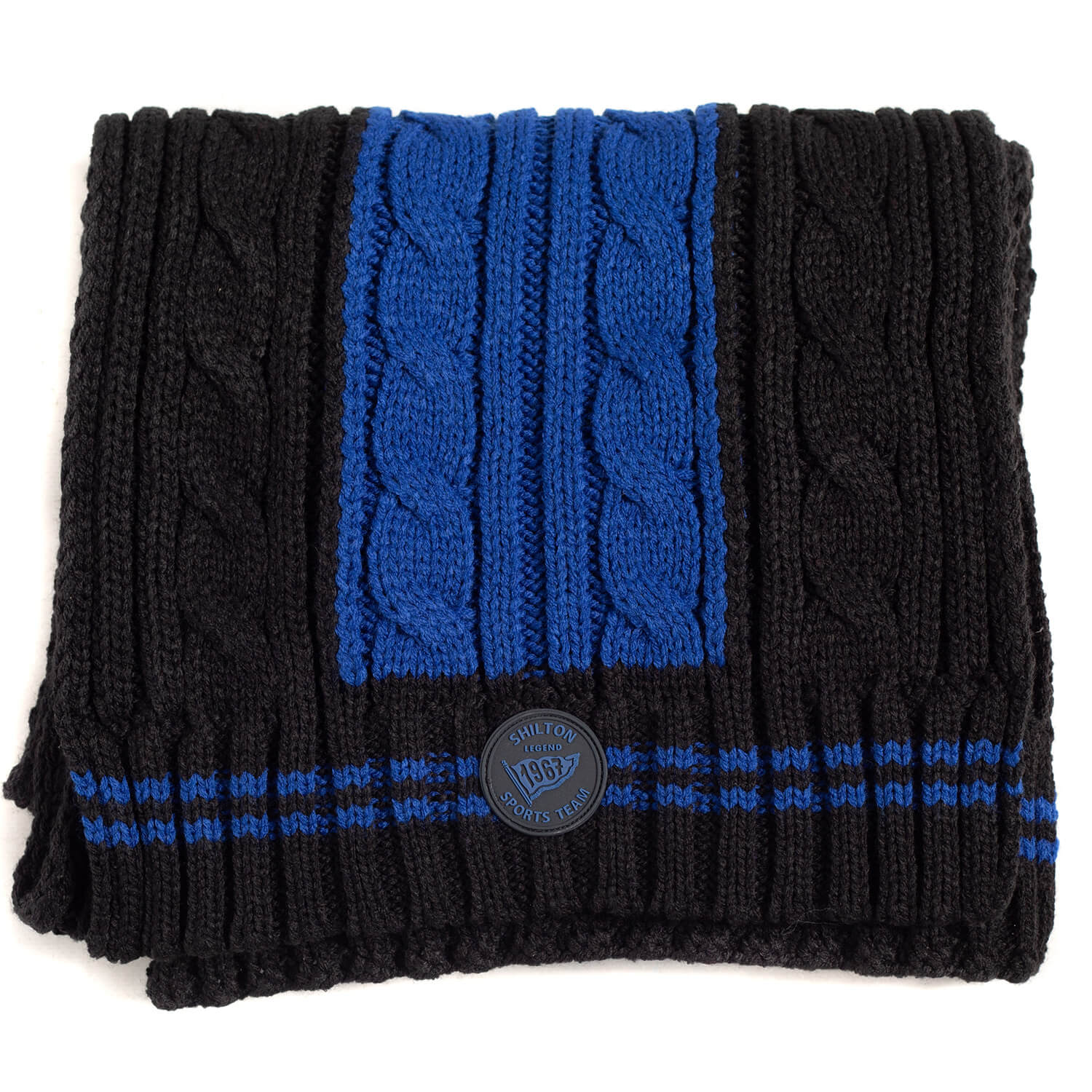 Navy two-tone scarf - Shilton