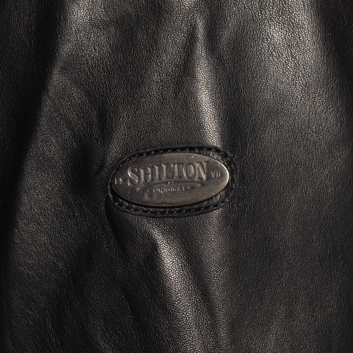 Long leather jacket