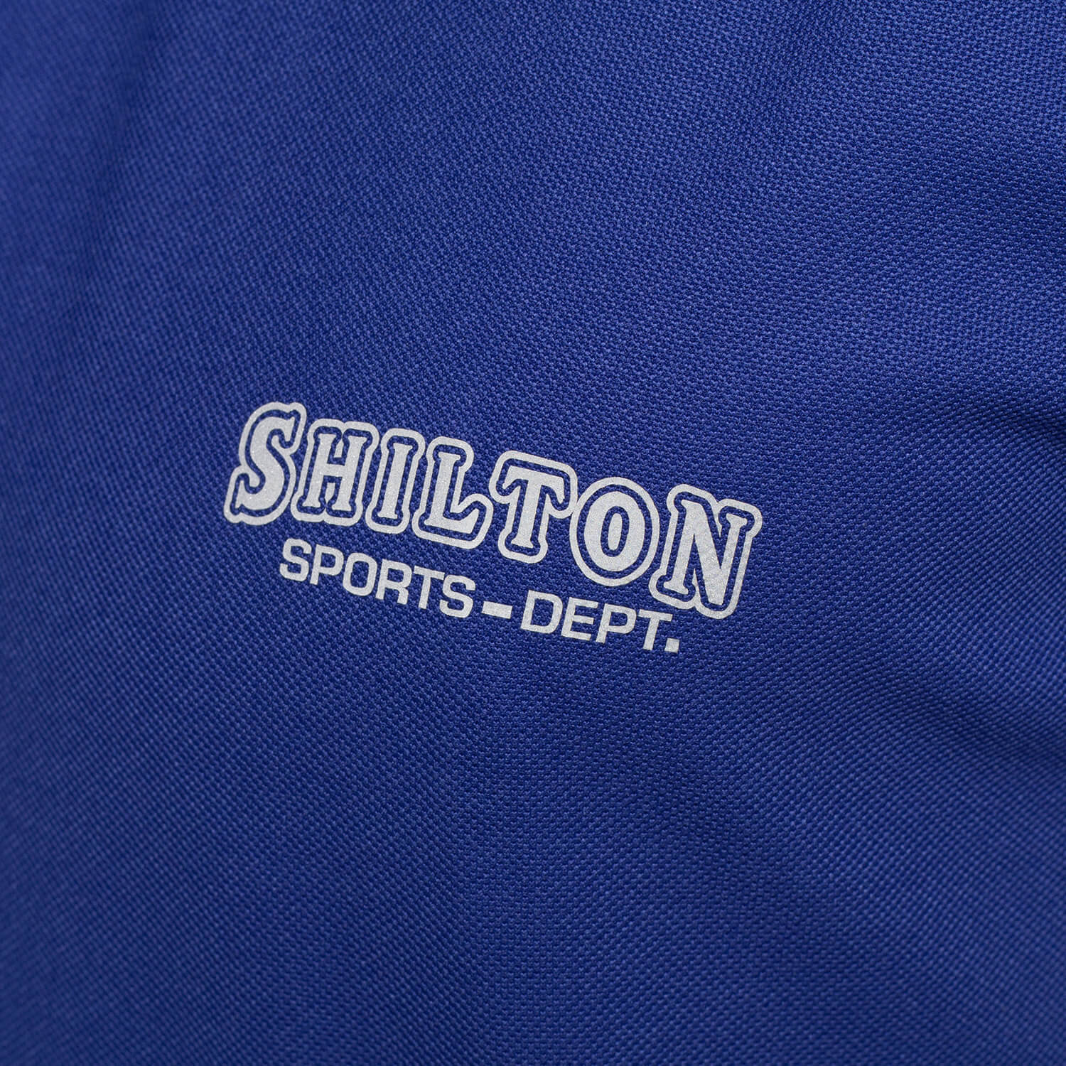 Club Blue sports polo shirt - back view - Shilton