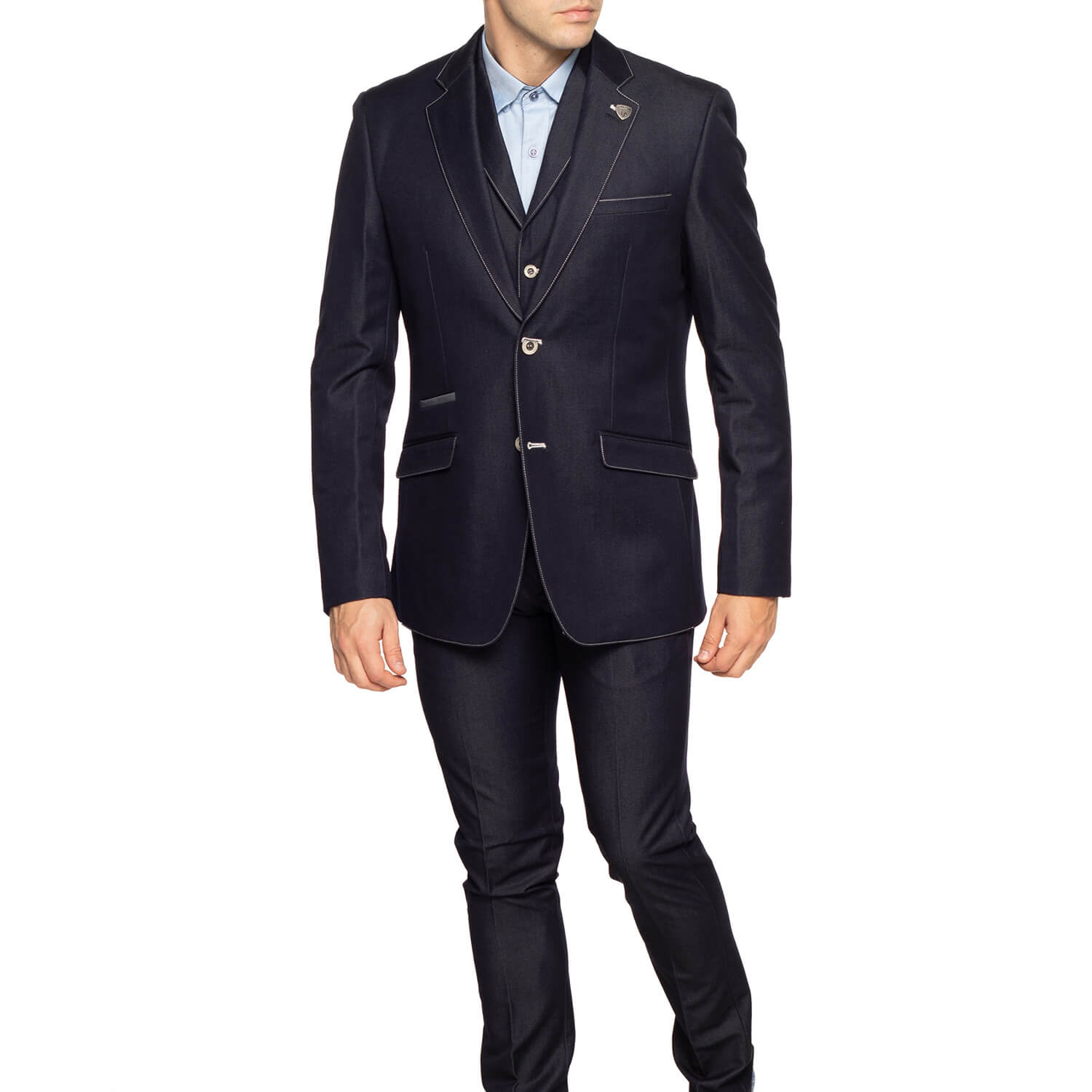 Blazer jacket with British vest