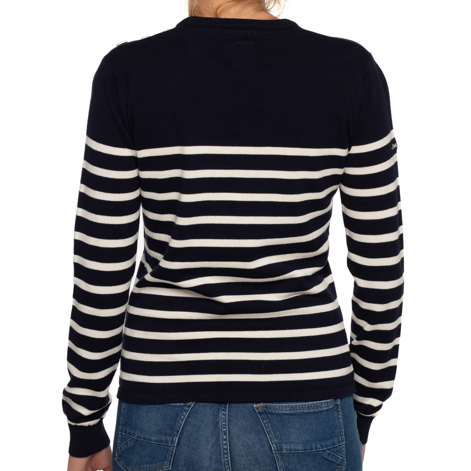 Miss Navy sailor sweater - back view - Shilton