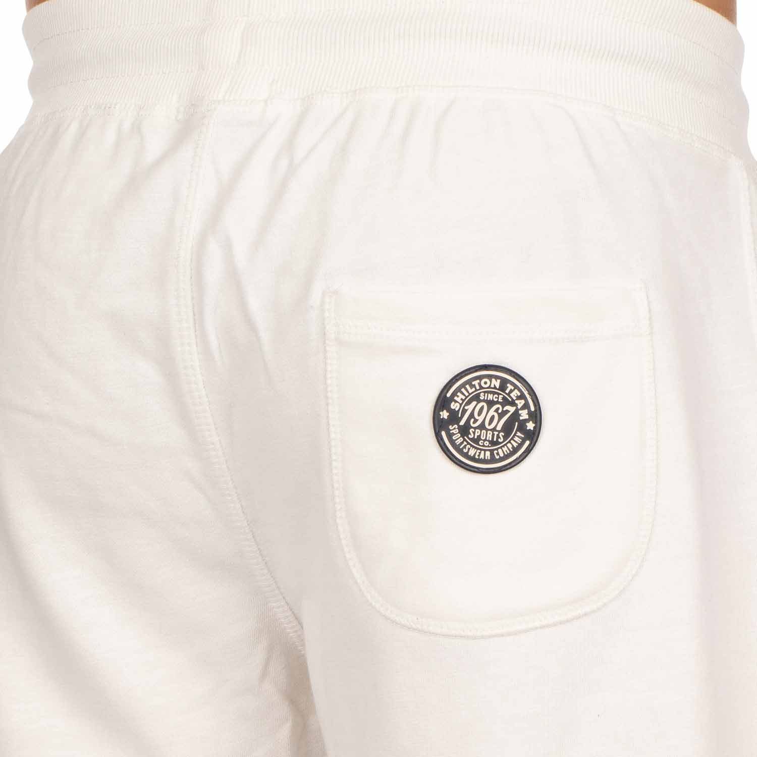 1967 Ecru Fleece Short - back view - Shilton