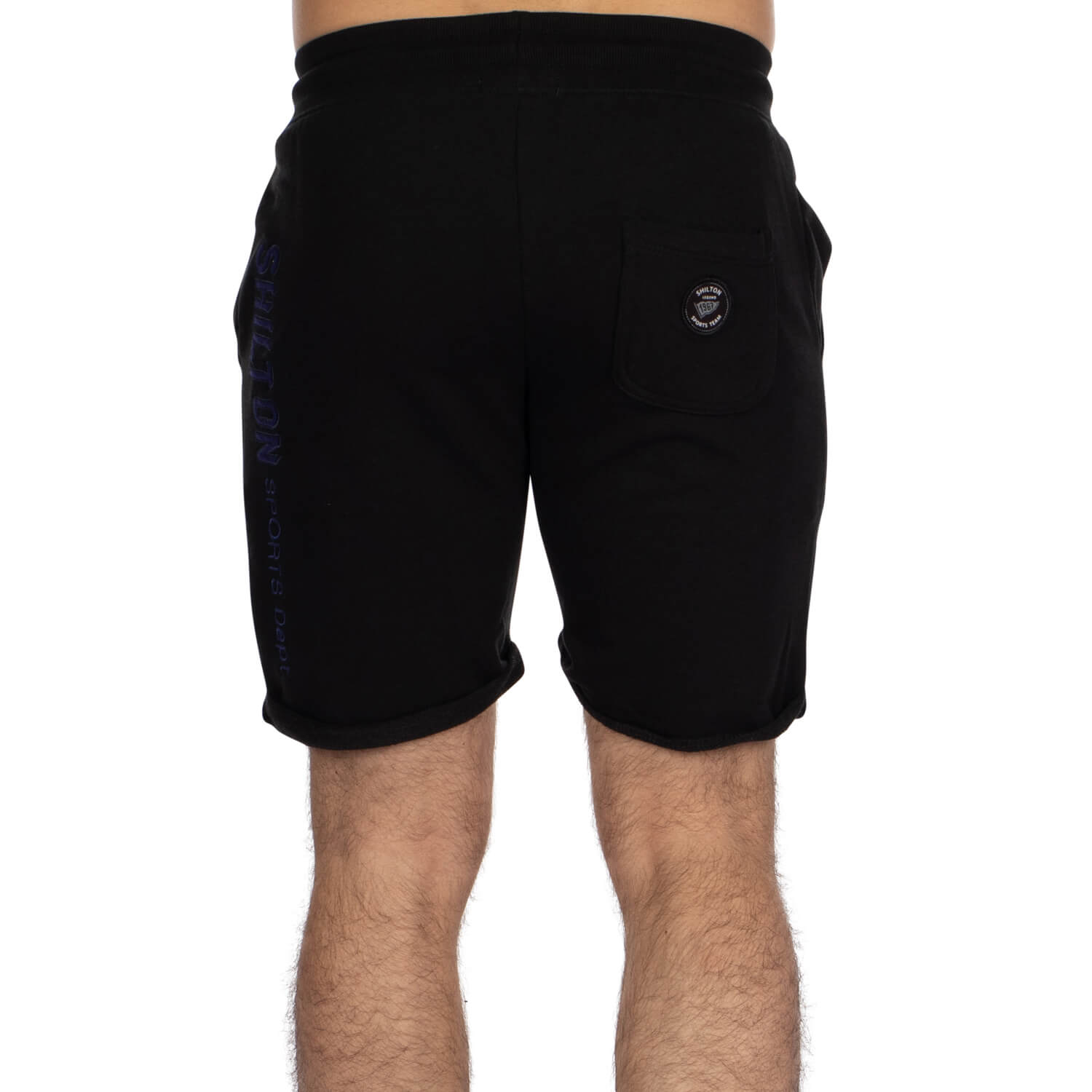 Black unity fleece shorts - back view - Shilton