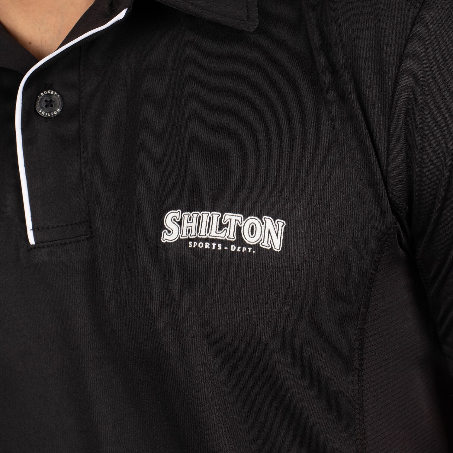 Team Polo Black - back view - Shilton
