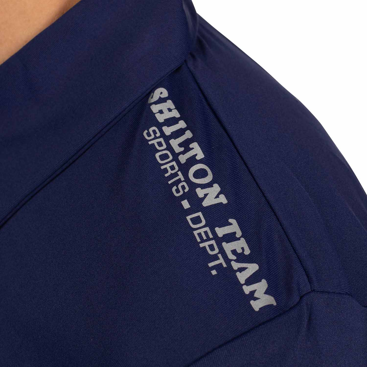 Zipped sports polo shirt