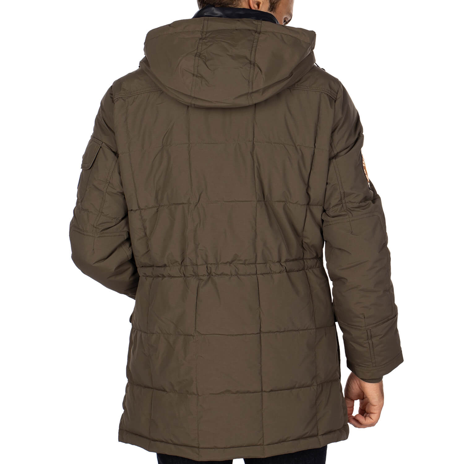 Explorer Khaki Warm Parka - back view - Shilton