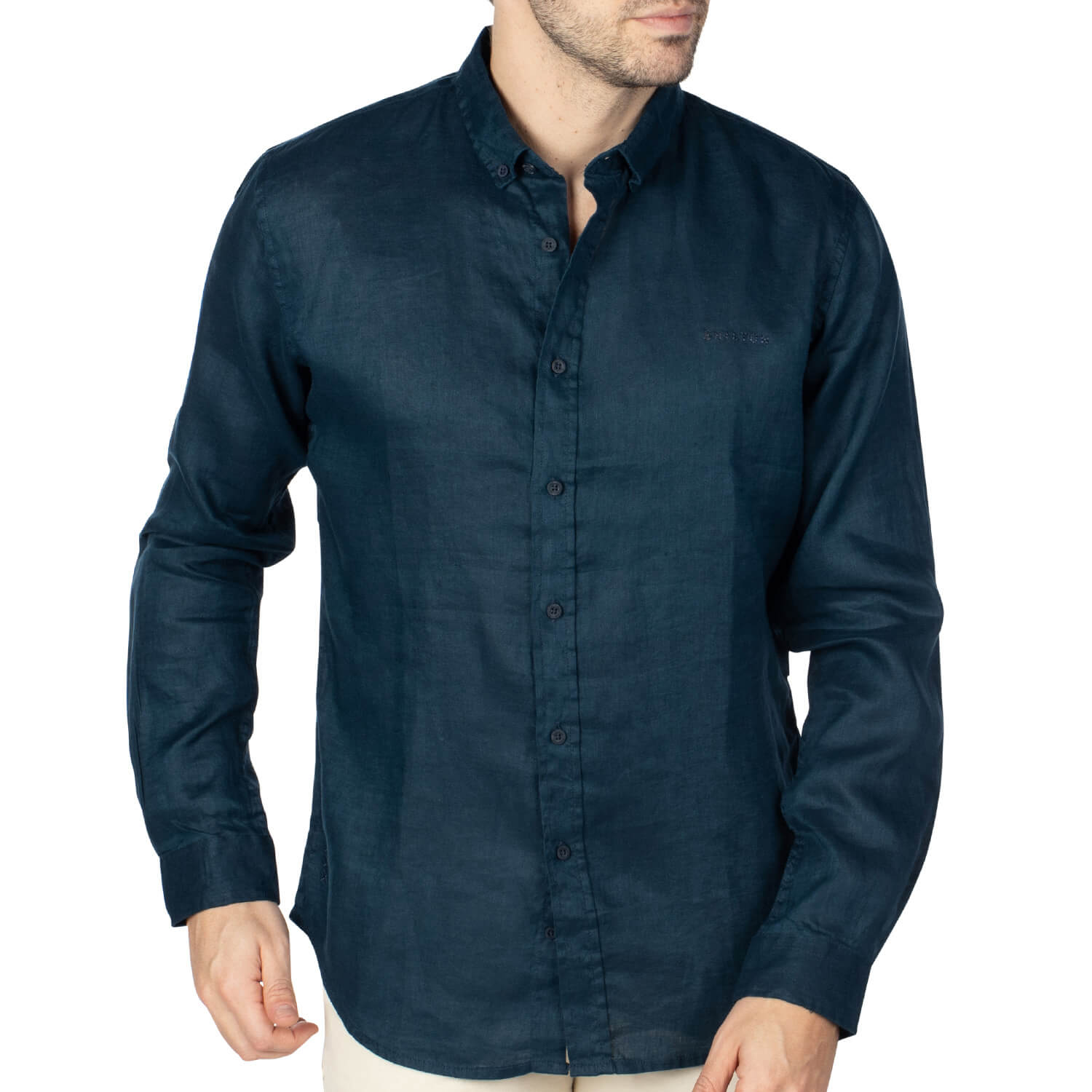 Navy unity linen shirt - Shilton