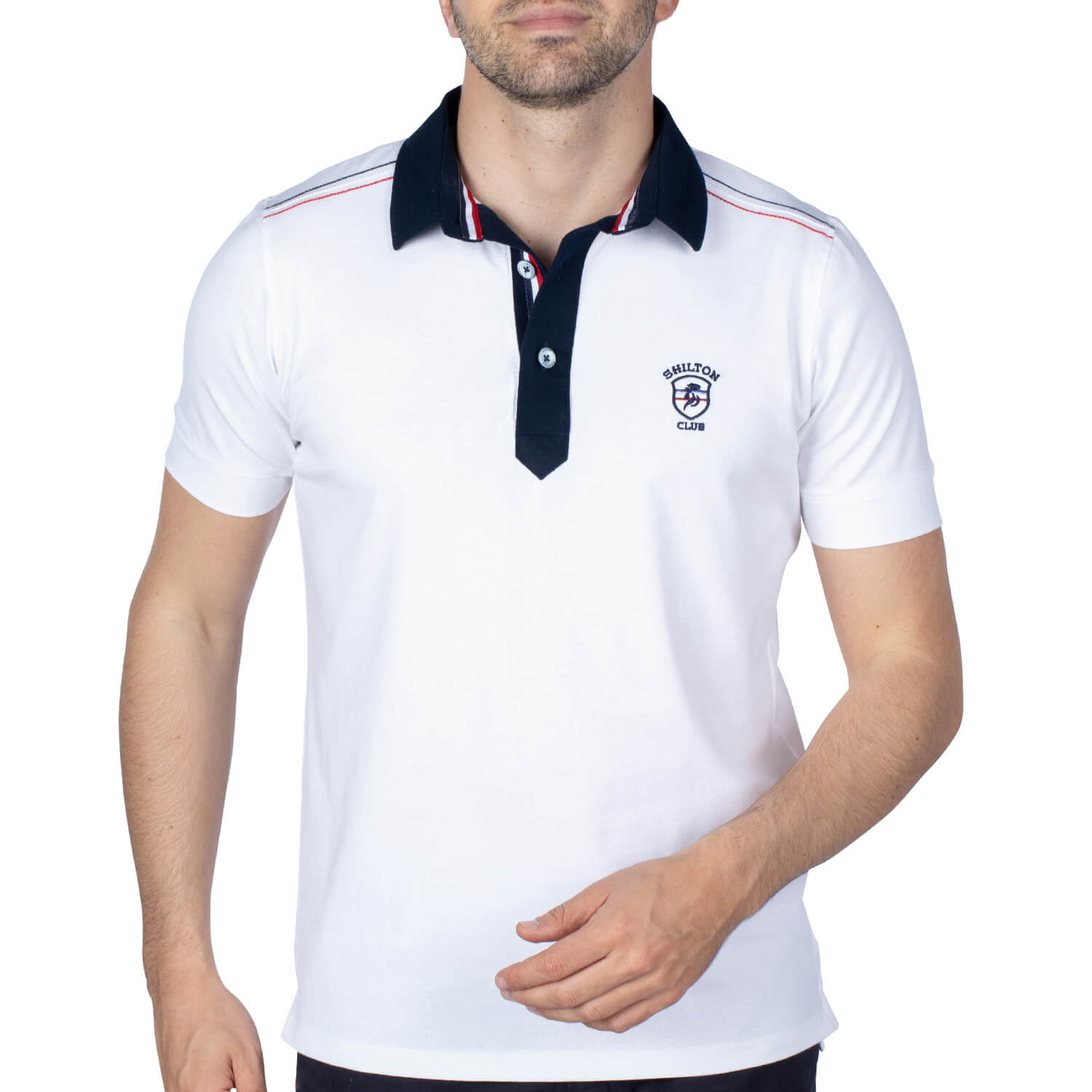 Basic rugby polo shirt White - Shilton
