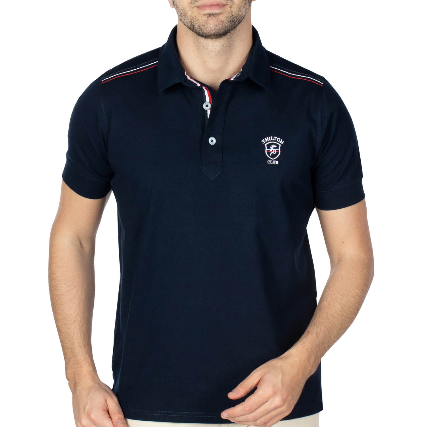 Basic rugby polo Navy - Shilton