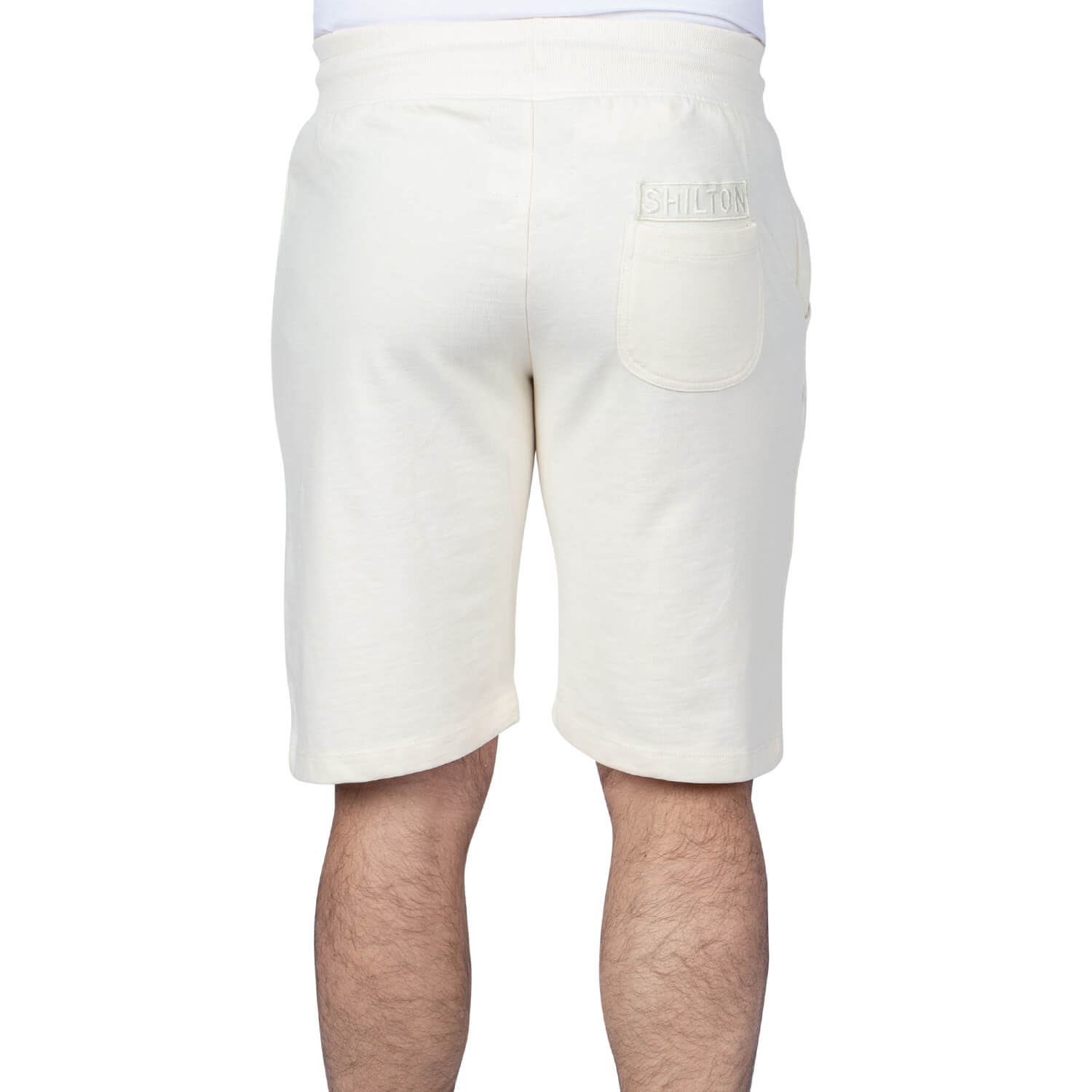 Authentic rugby shorts Ecru - back view - Shilton