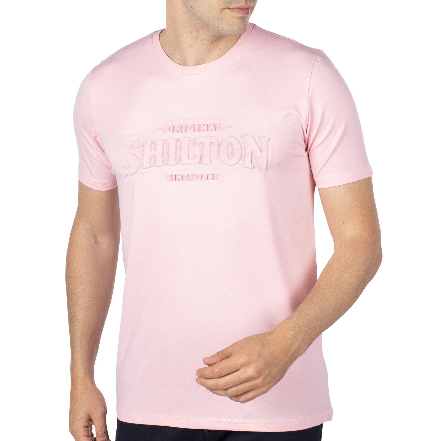 Basic relief T-shirt Pink - Shilton