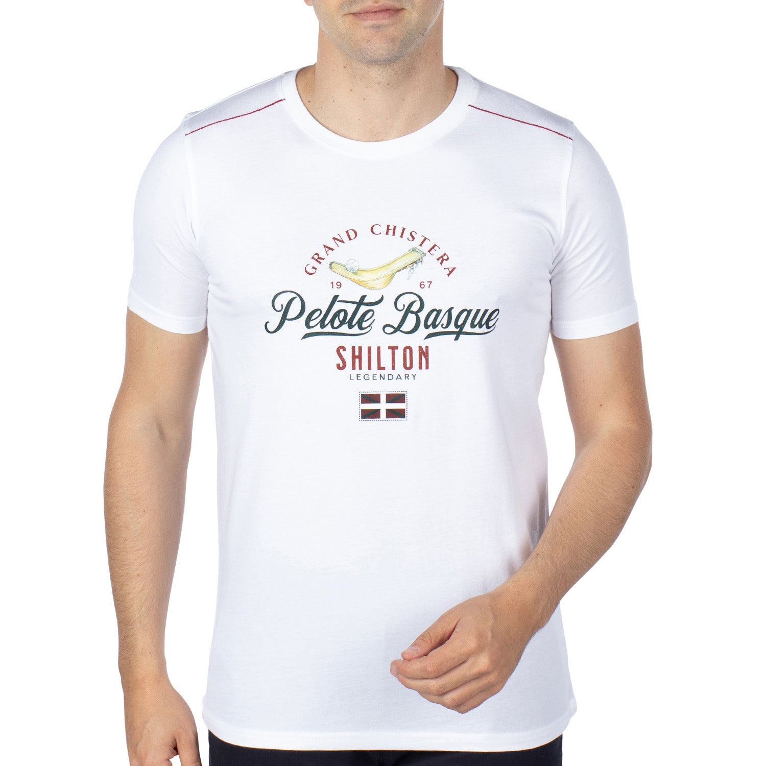 White pelota T-shirt - Shilton