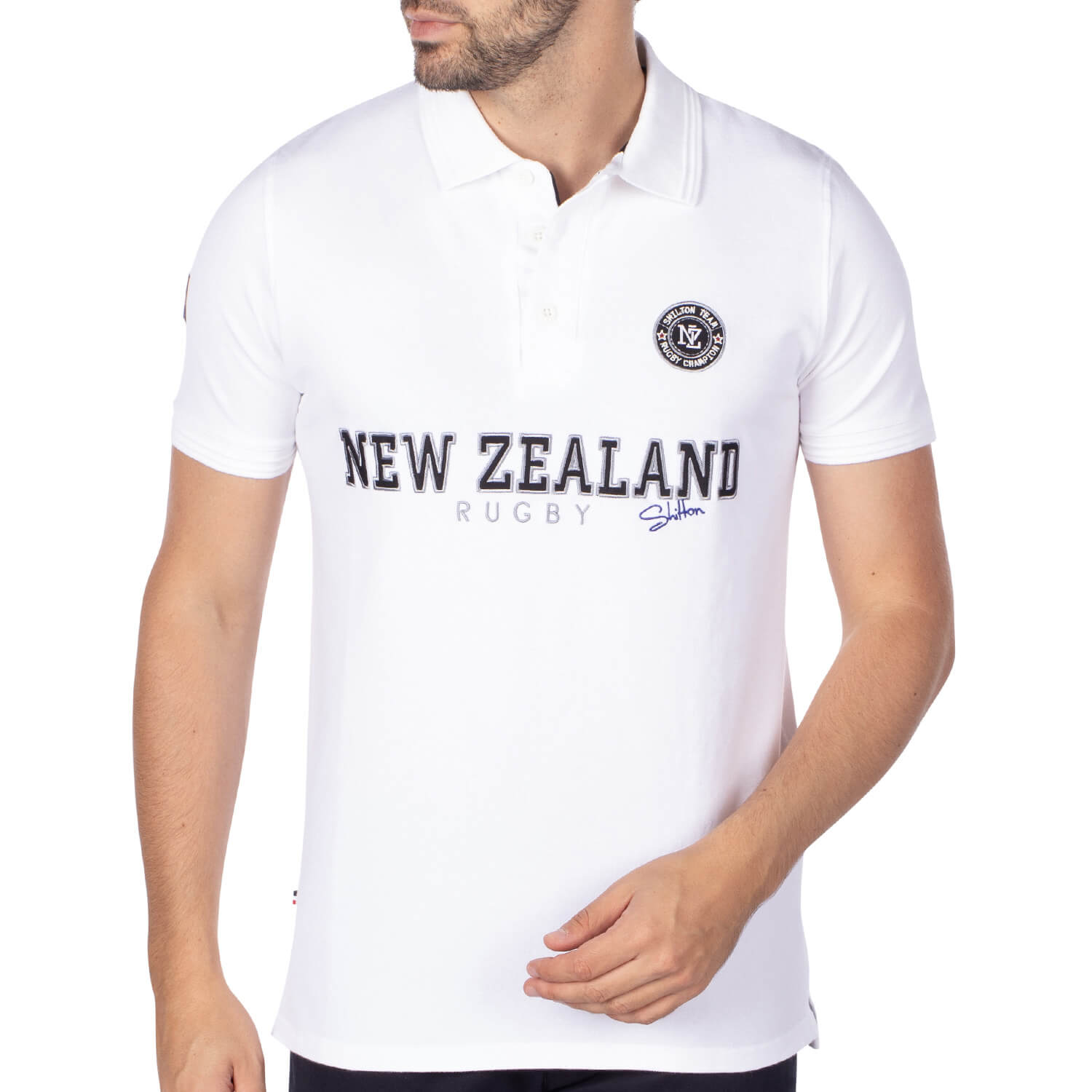 New Zealand Rugby Polo White - Shilton
