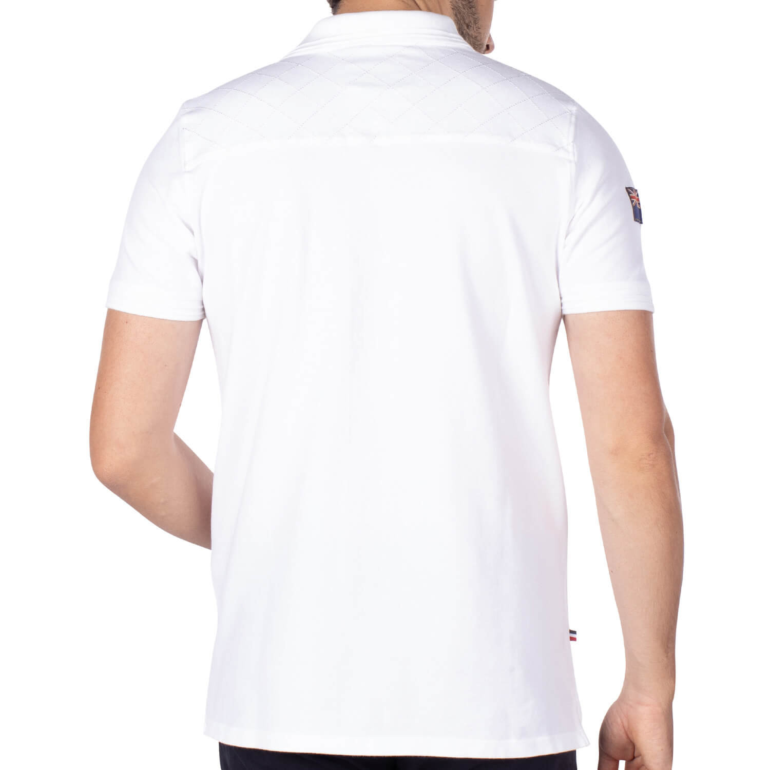New Zealand Rugby Polo White - back view - Shilton