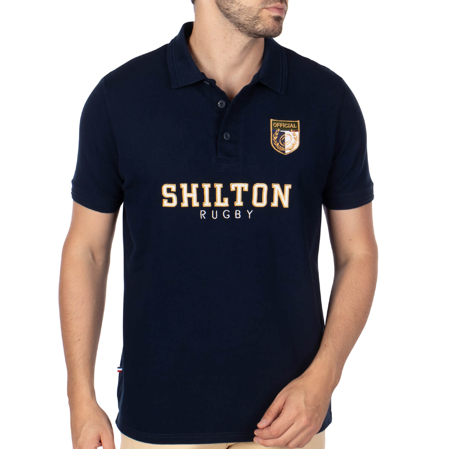 Rugby nations polo shirt Navy - Shilton