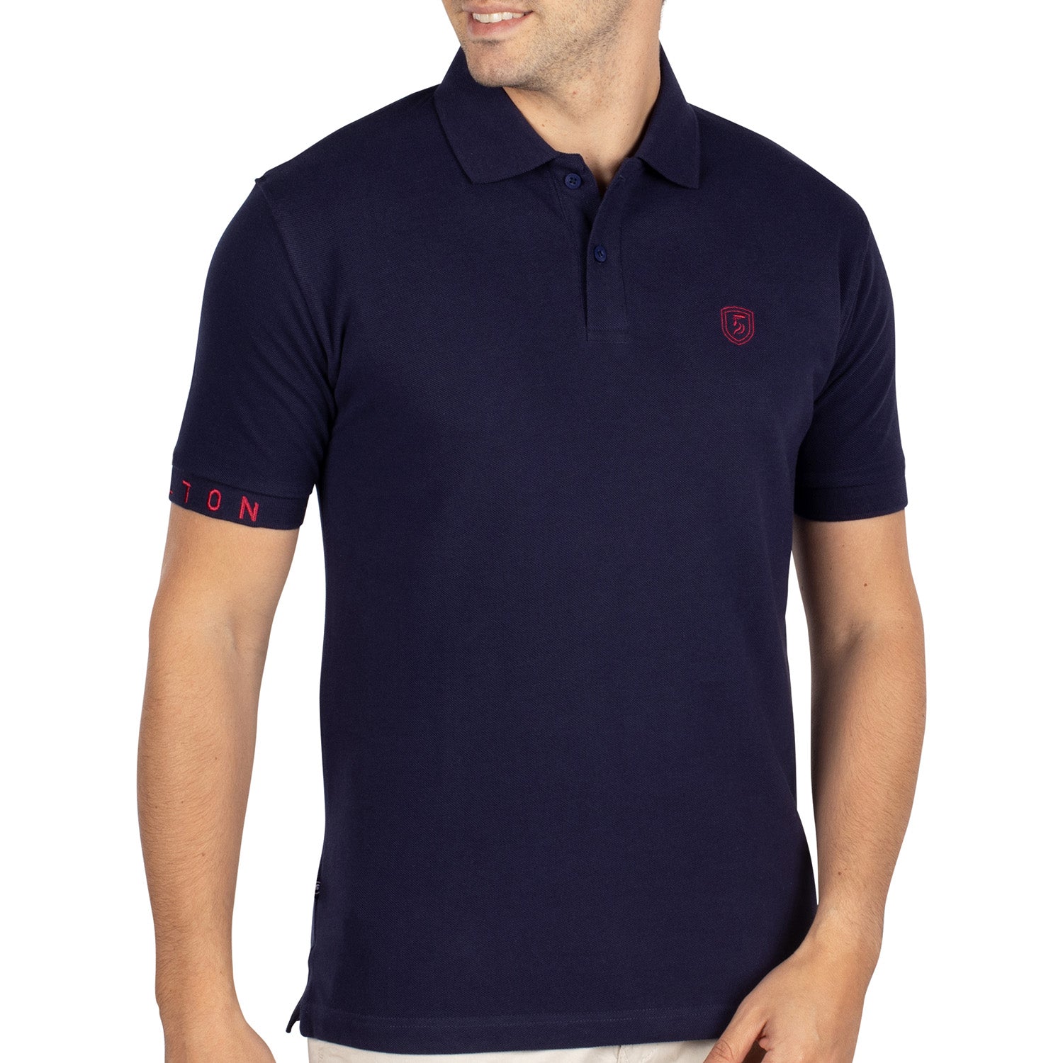Basic pique polo shirt