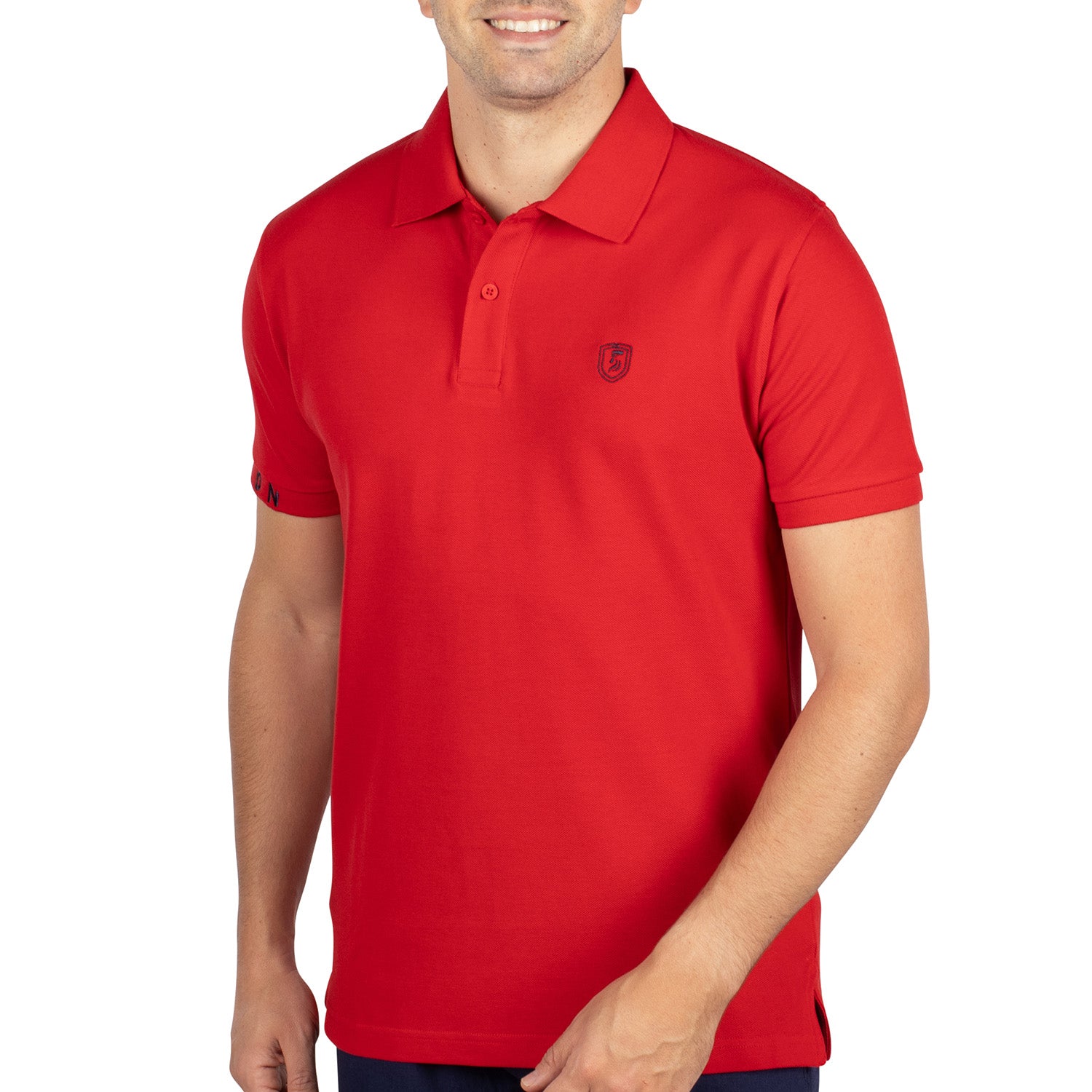 Basic pique polo shirt