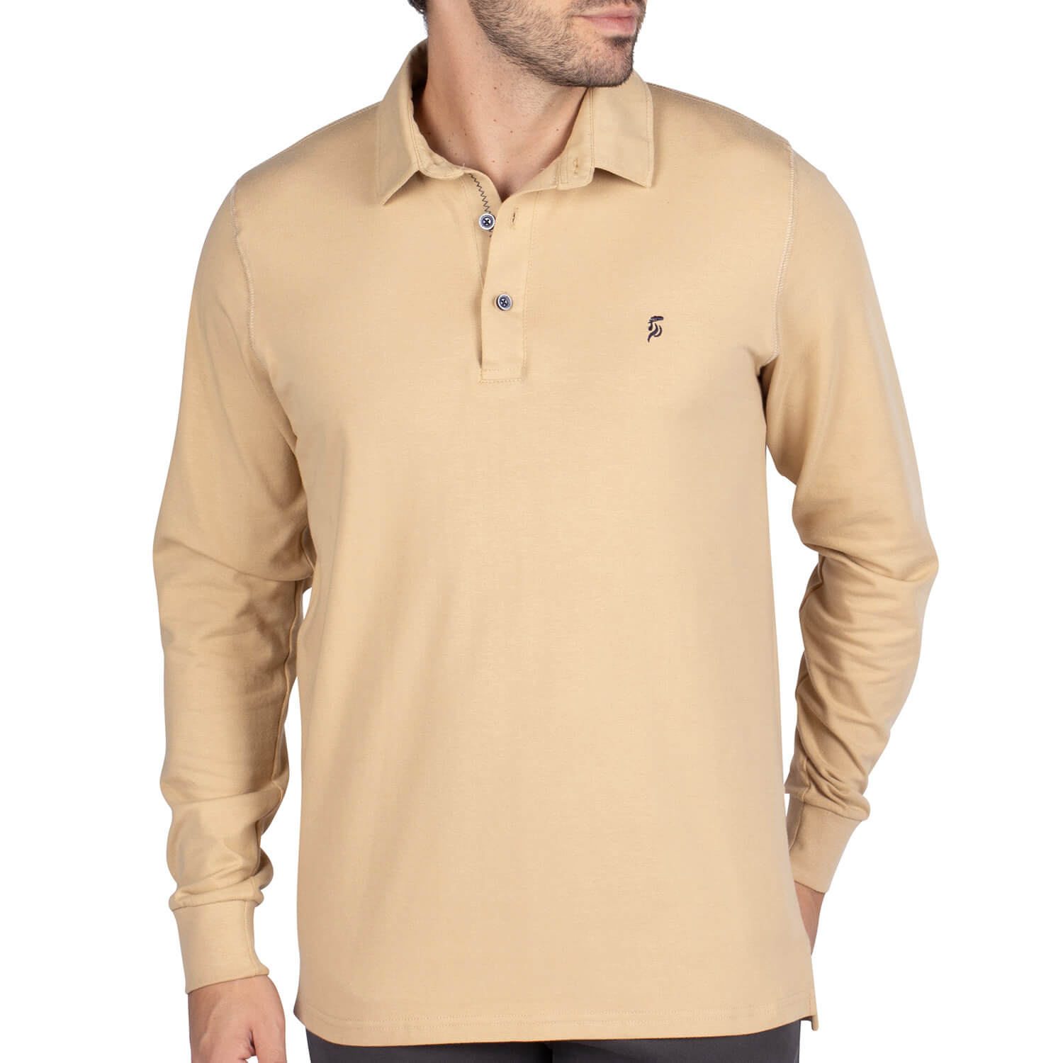 Basic unity rugby polo shirt Beige - Shilton