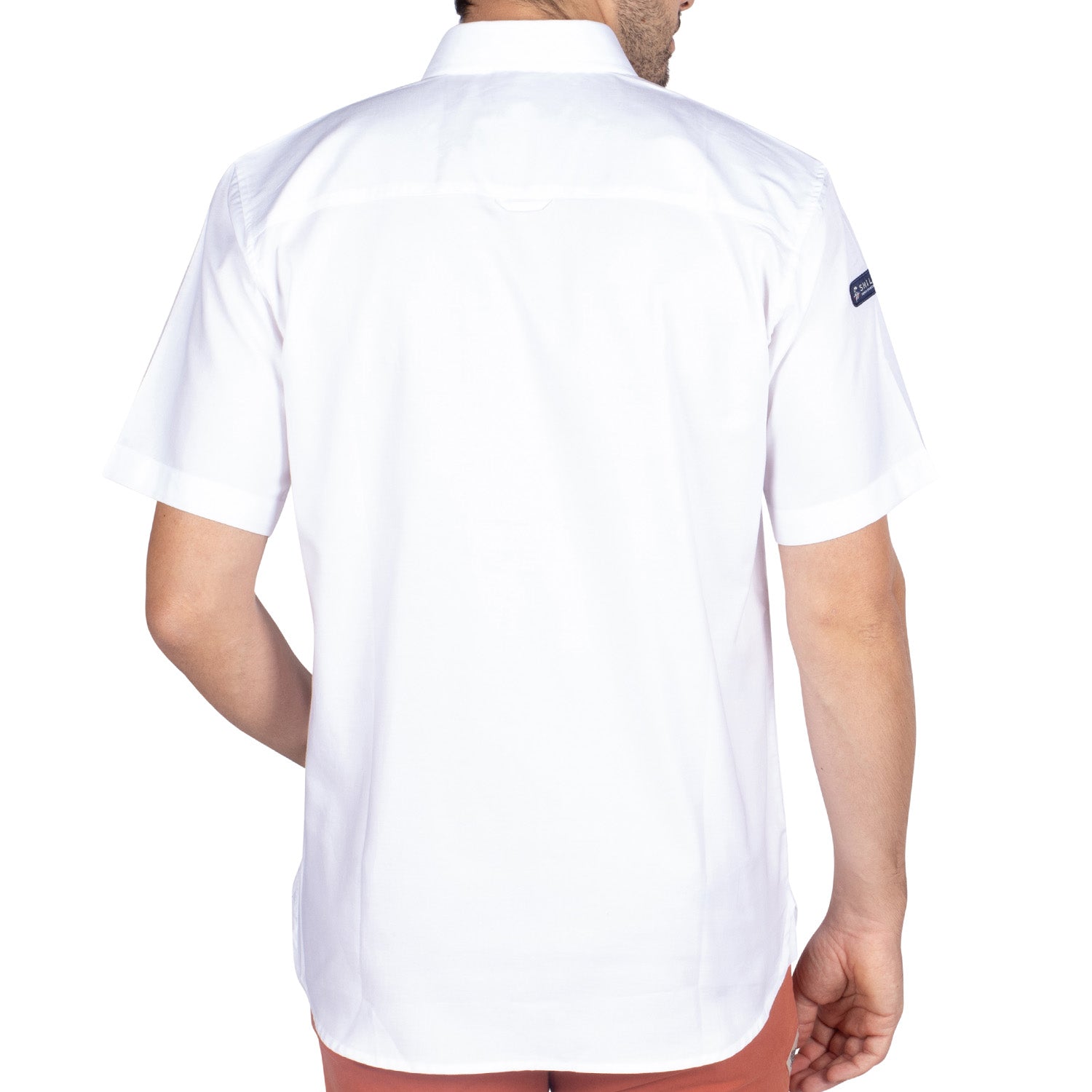 Basic unity shirt White - back view - Shilton