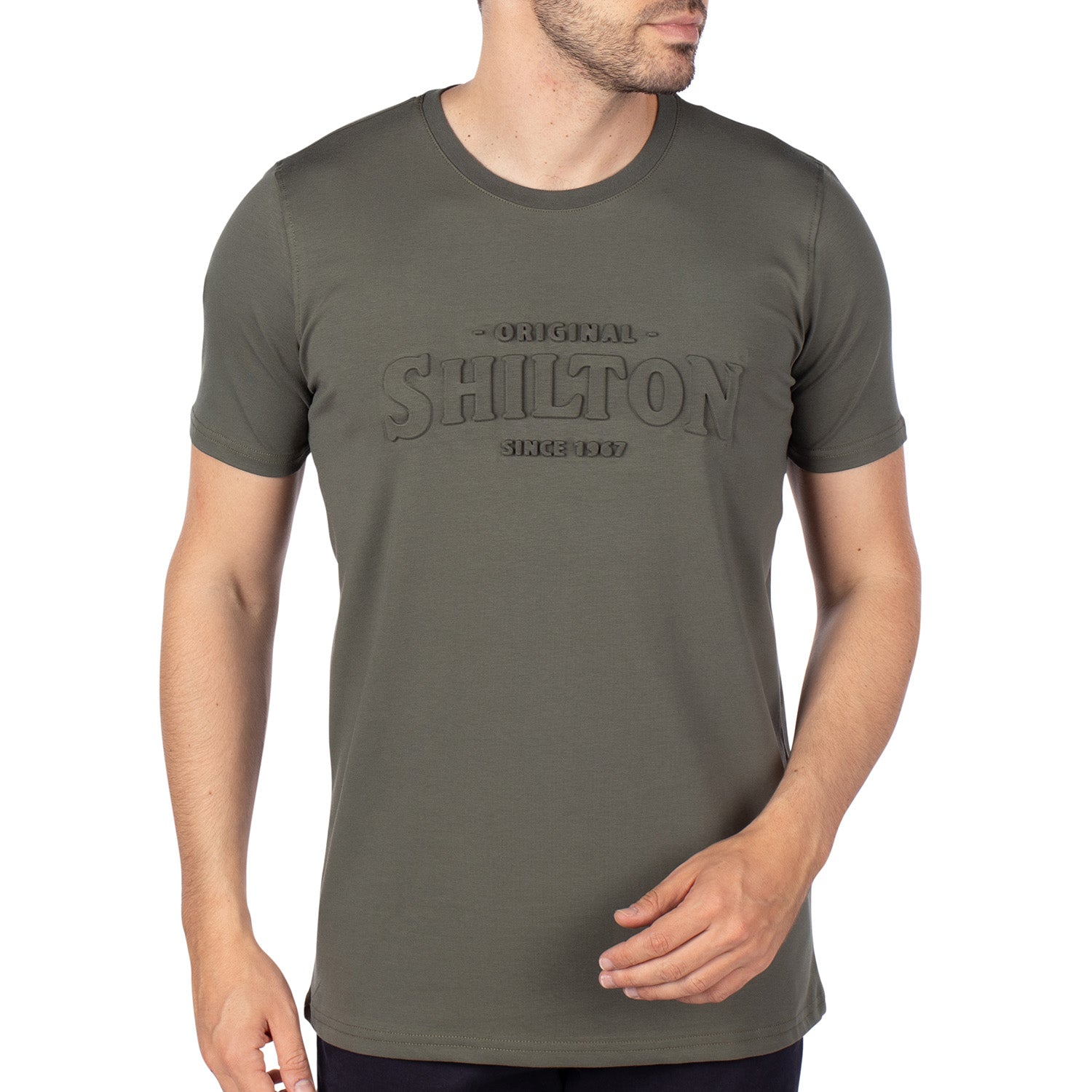 Basic relief T-shirt Khaki - Shilton