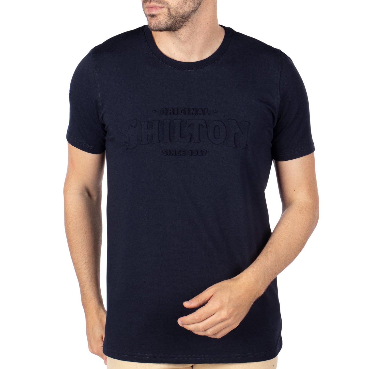 Basic relief Navy T-shirt - Shilton