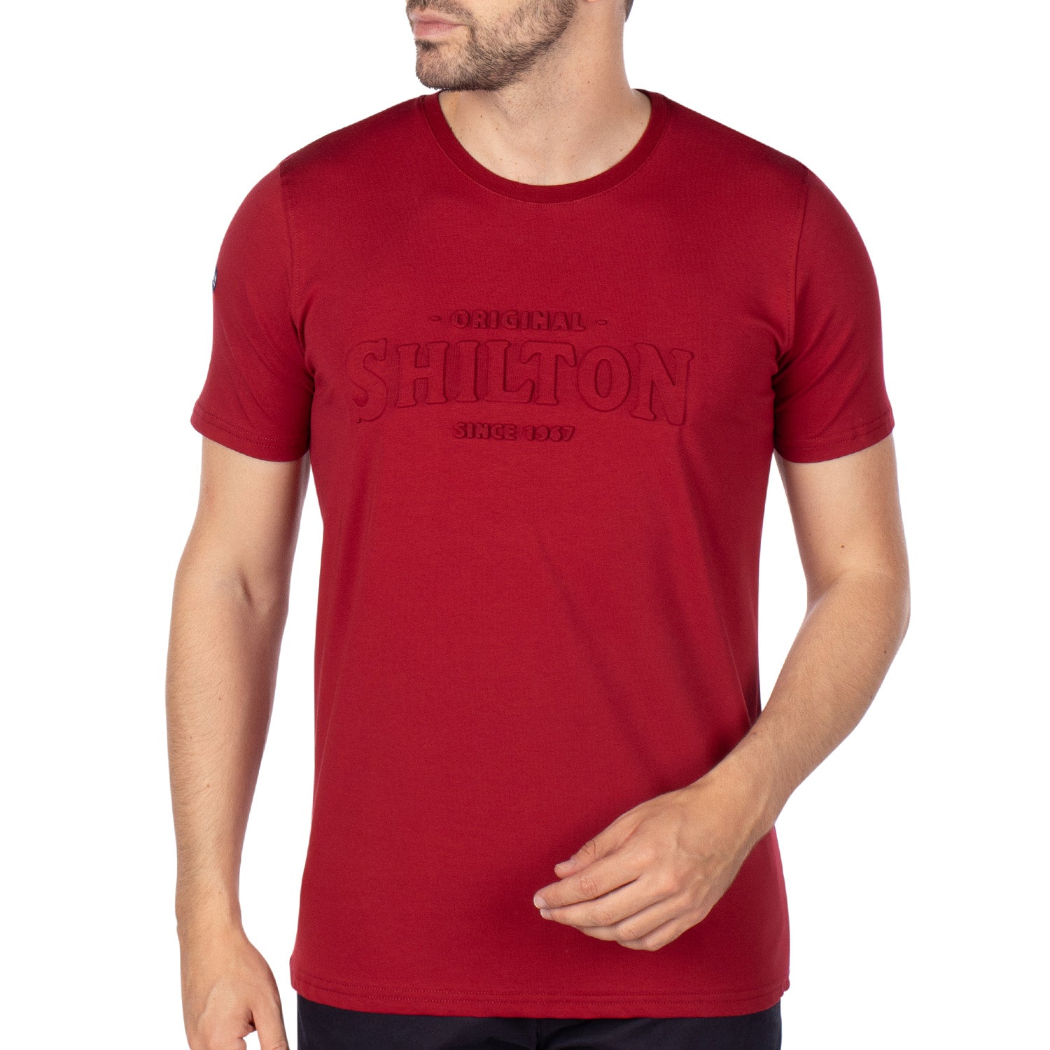 Basic relief T-shirt Red - Shilton