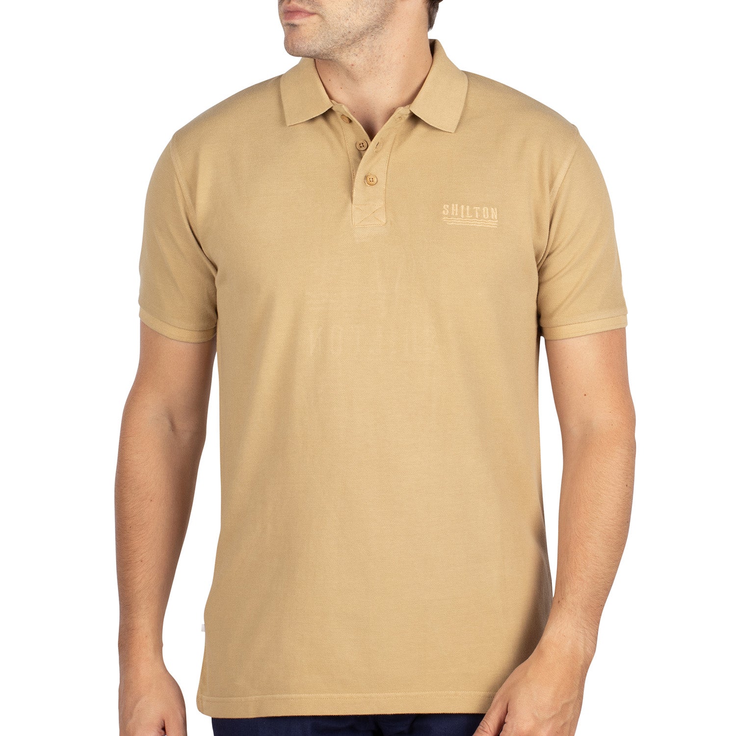 Polo piqué stone