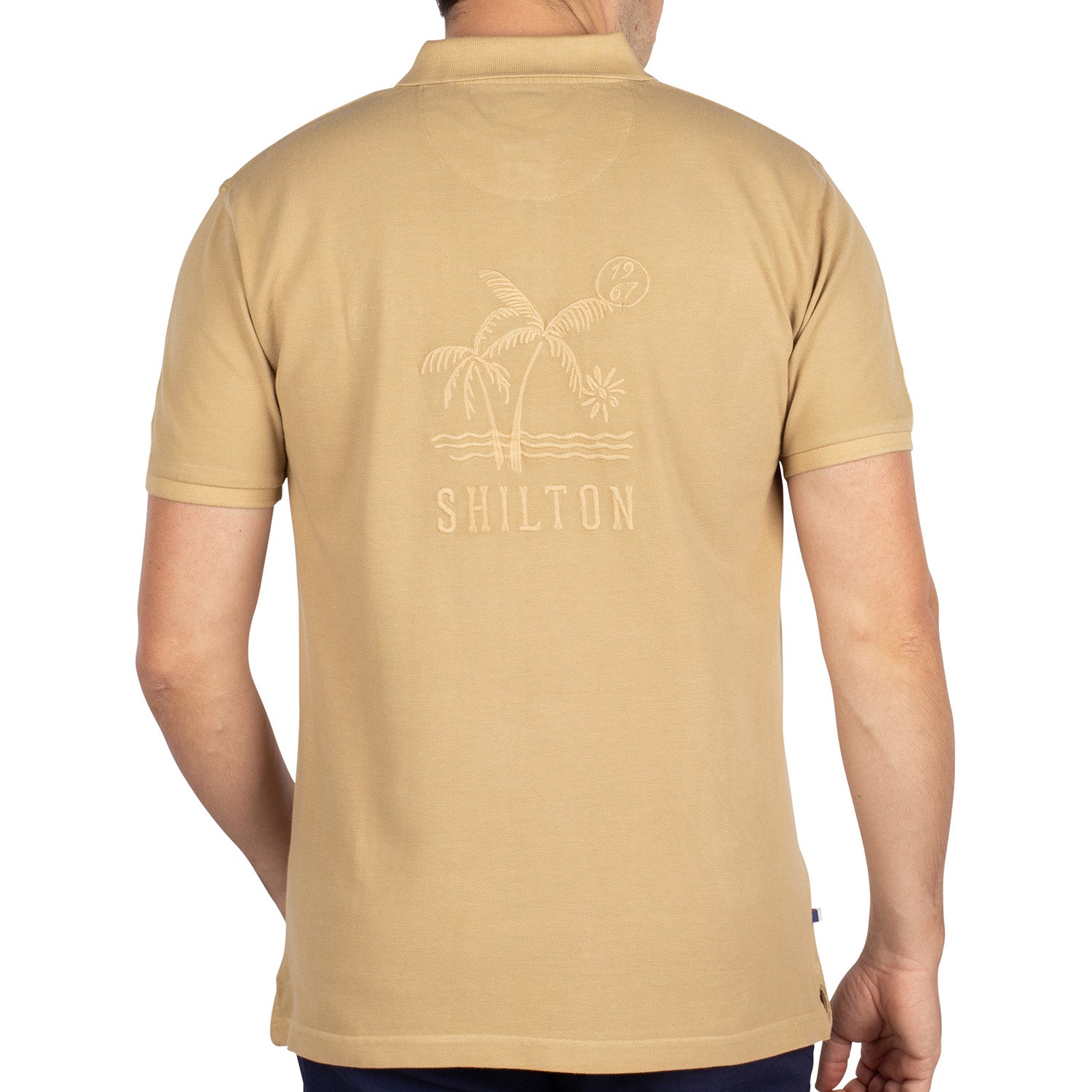 Polo piqué stone