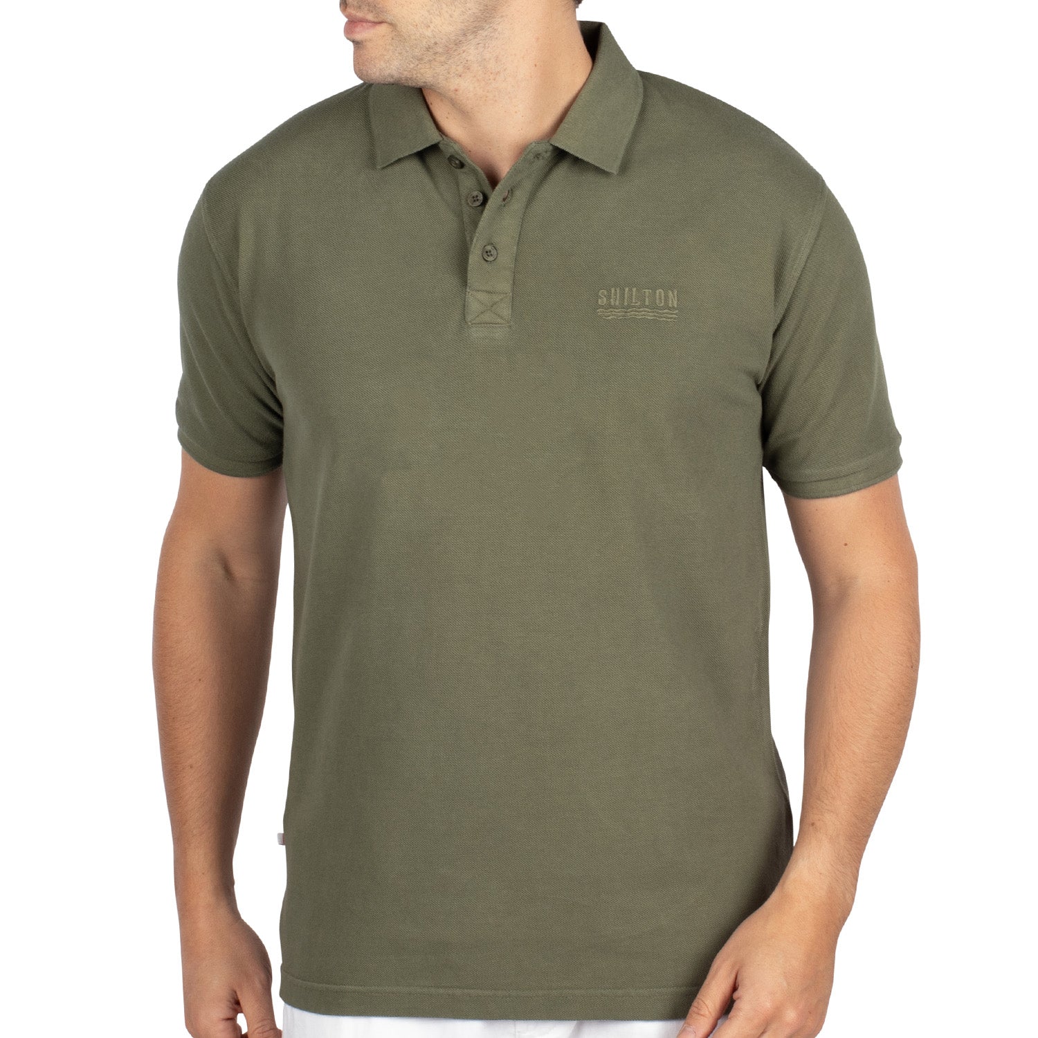 Polo piqué stone