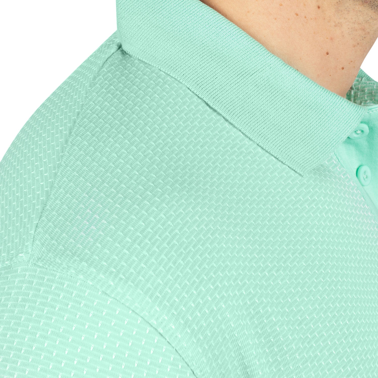 Pastel jacquard polo shirt