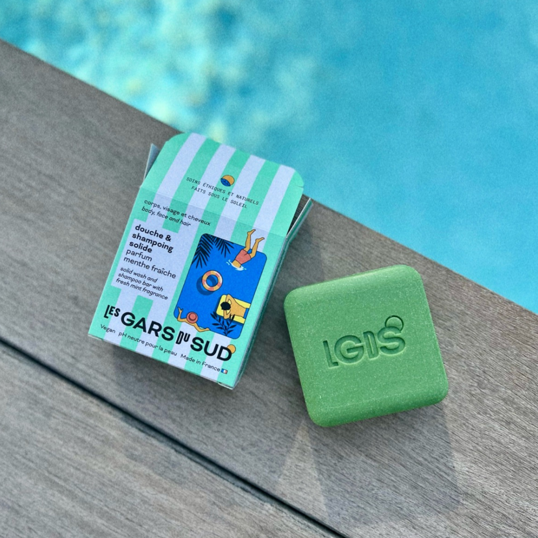 Mint-scented cleansing bar 95 grams