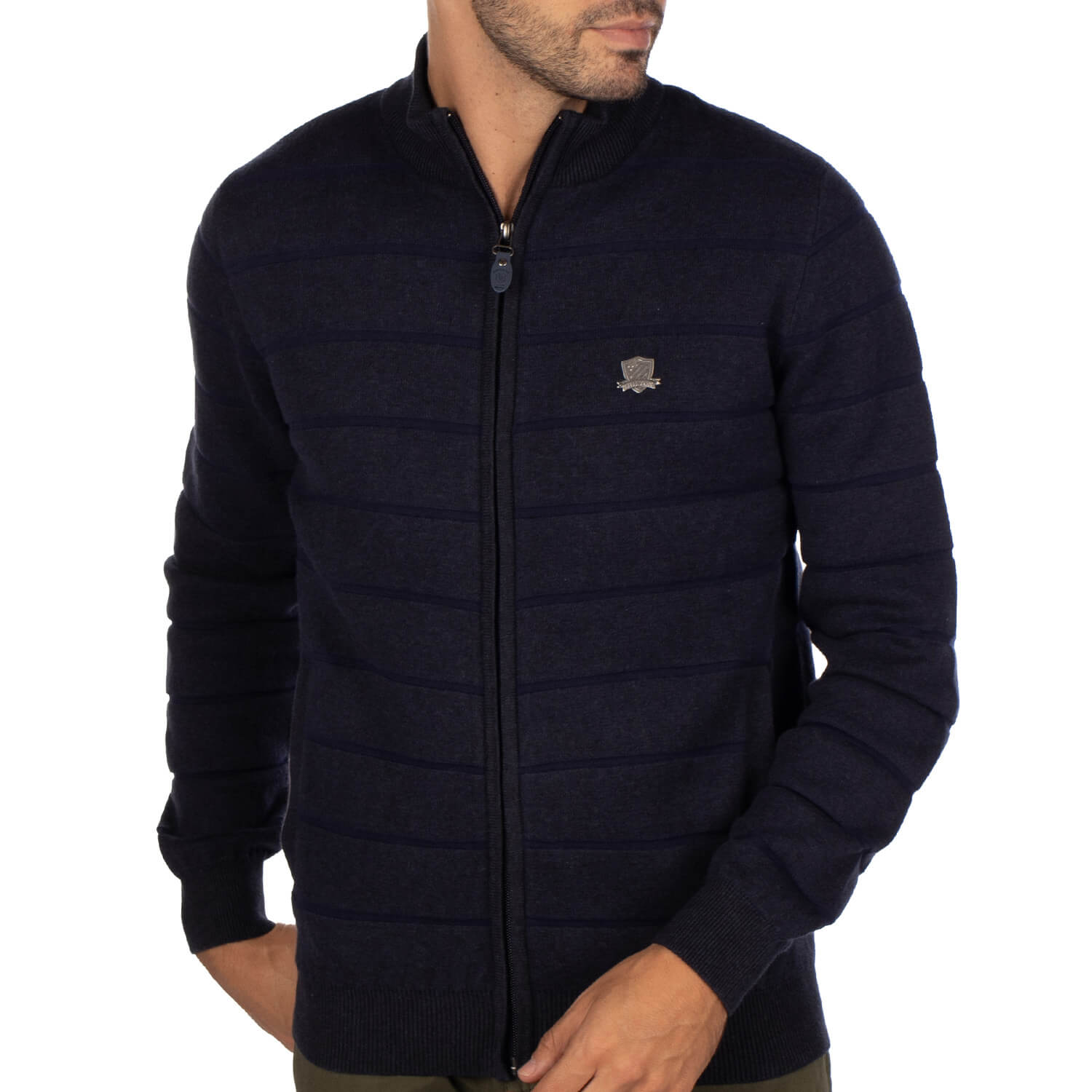 Navy striped city vest - Shilton