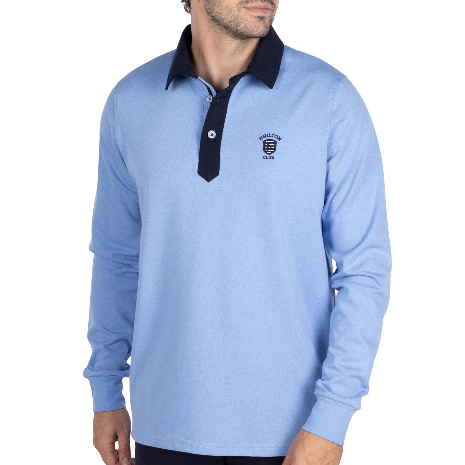 Basic floral polo shirt