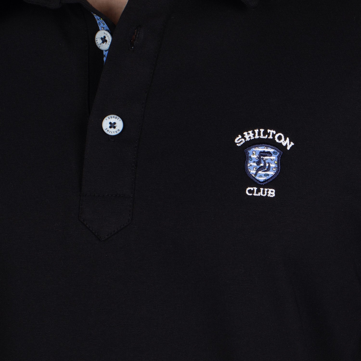 Basic floral polo shirt