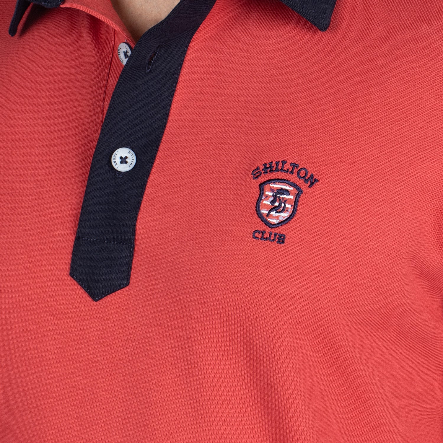 Basic floral polo shirt