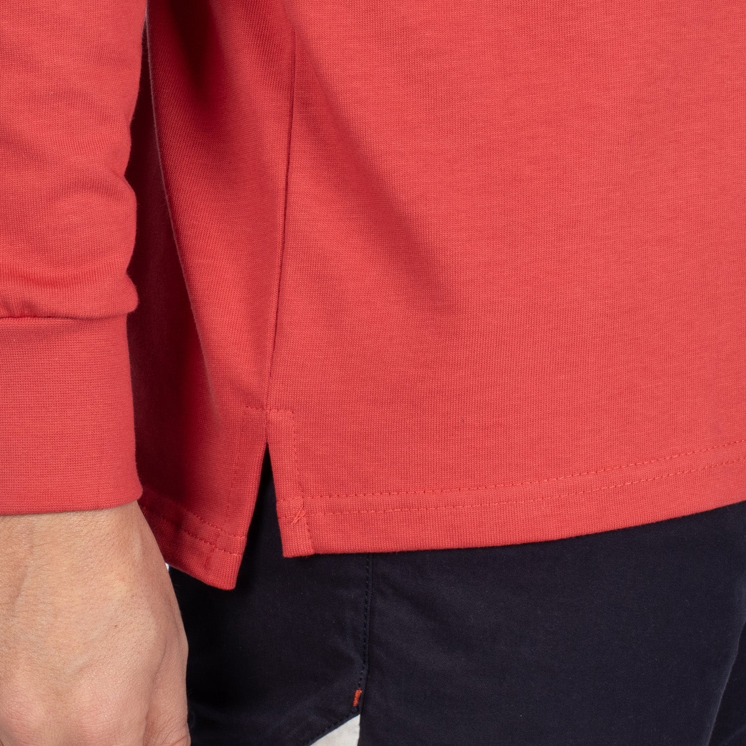 Basic floral polo shirt