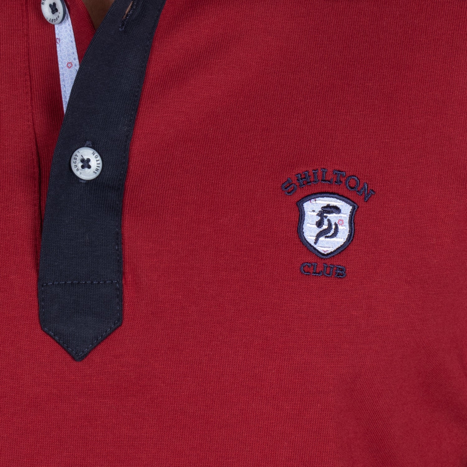 Basic floral polo shirt