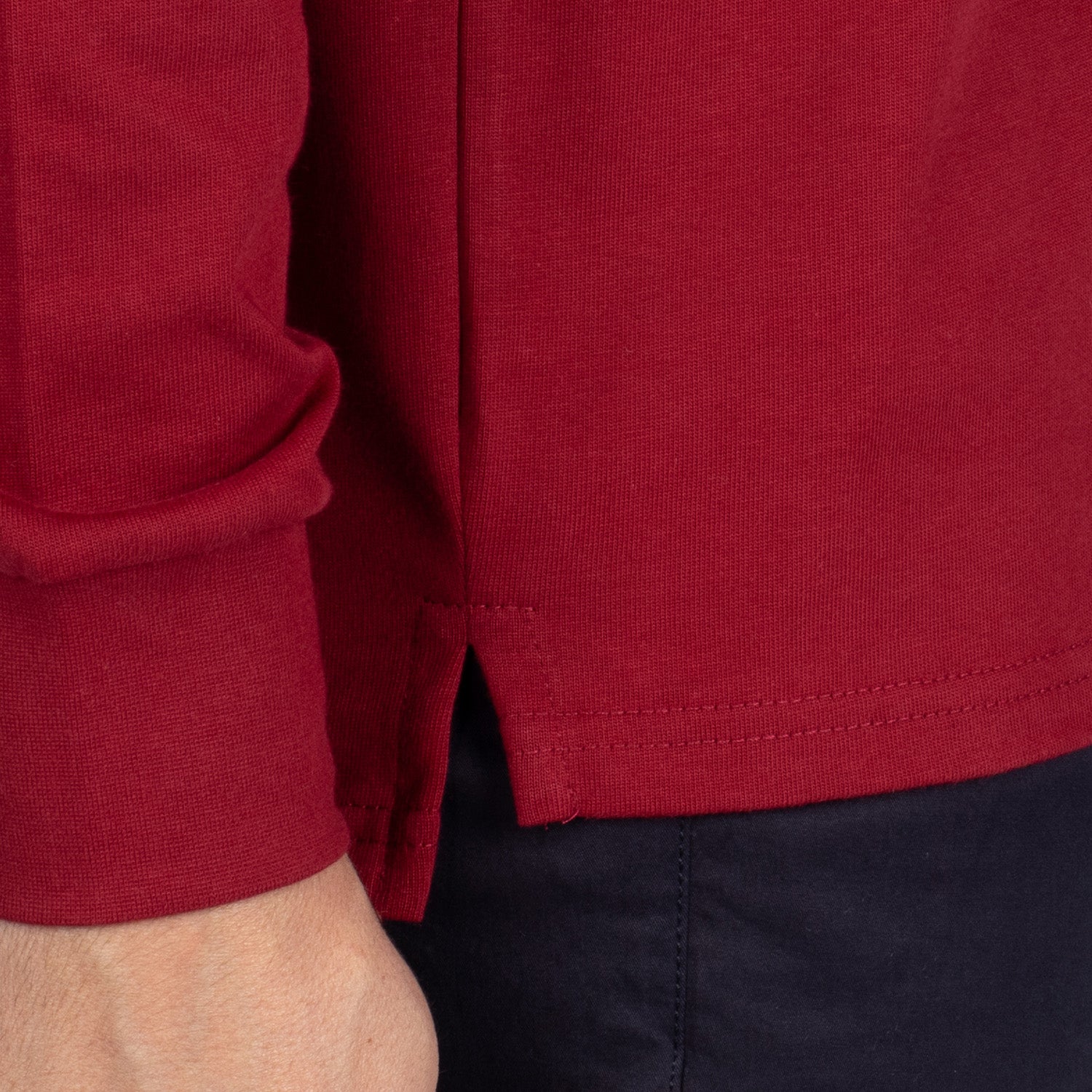 Basic floral polo shirt