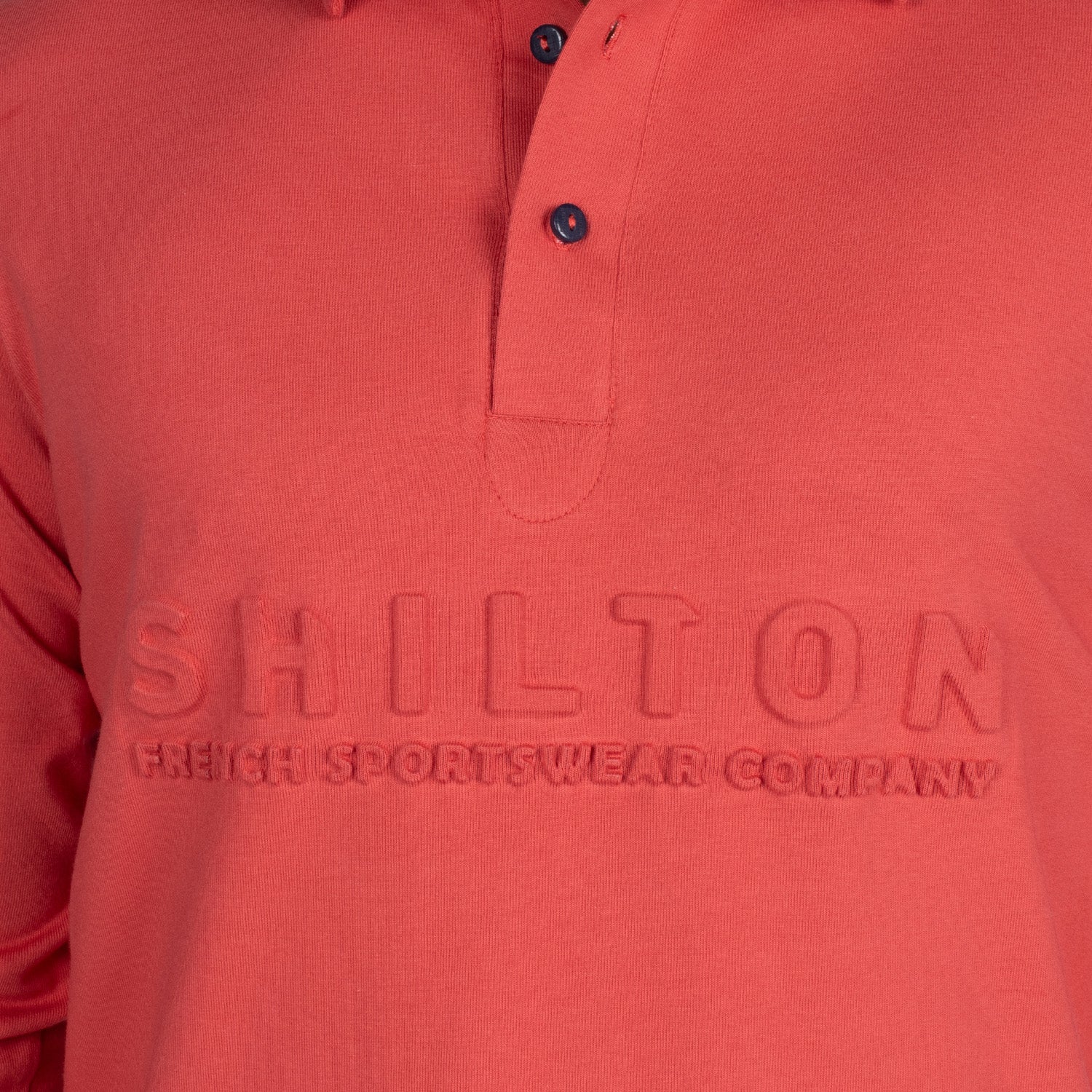 Basic relief polo shirt