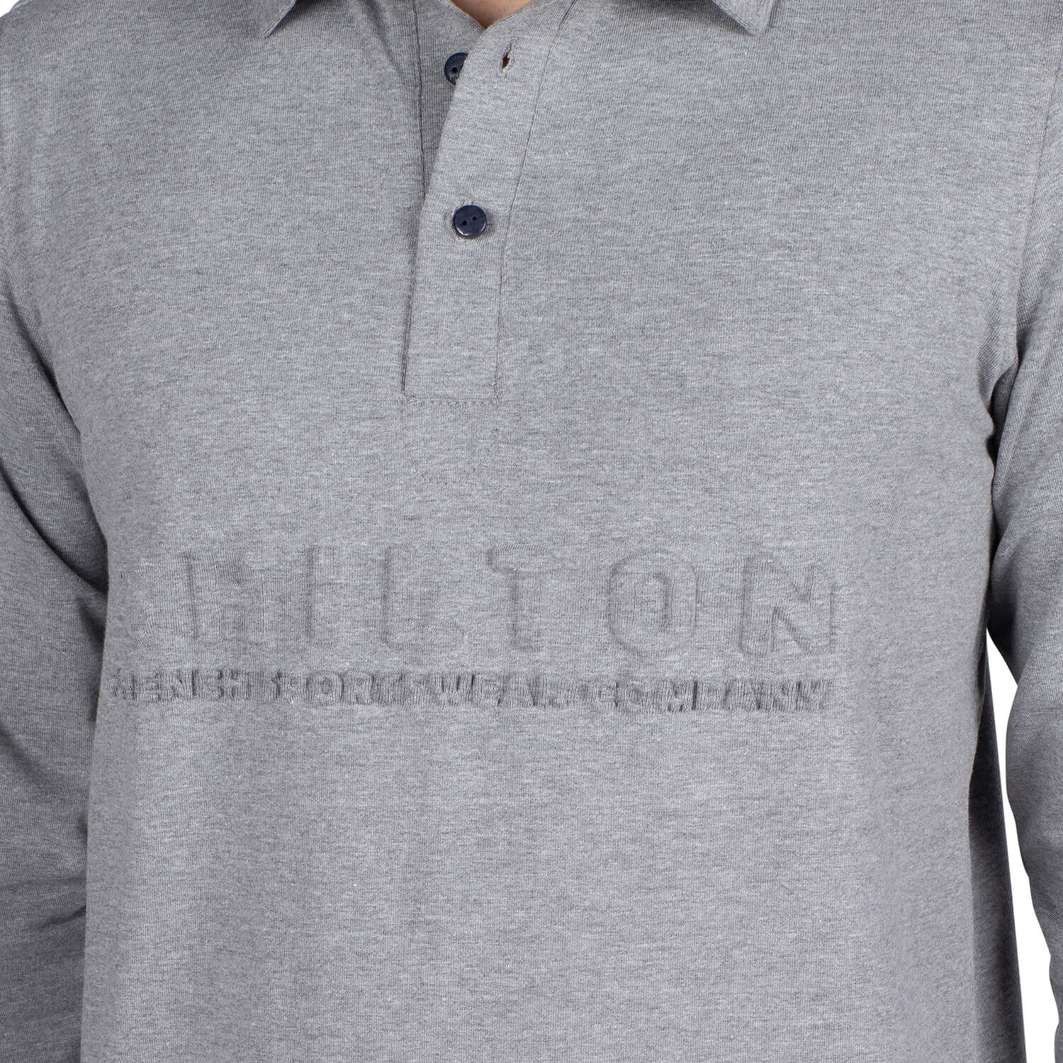 Basic relief polo shirt