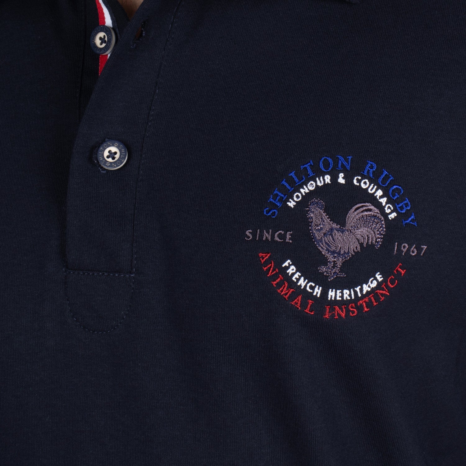 Heritage rugby polo shirt